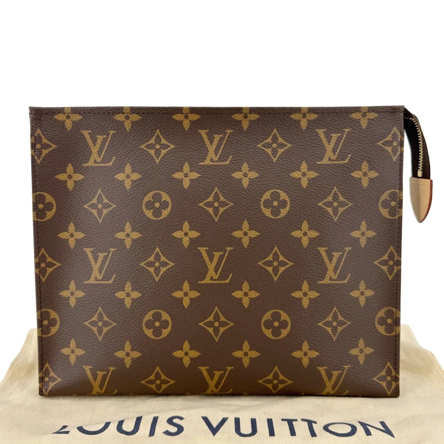 LOUIS VUITTON Monogram Canvas Toiletry Pouch Brown - Image 3