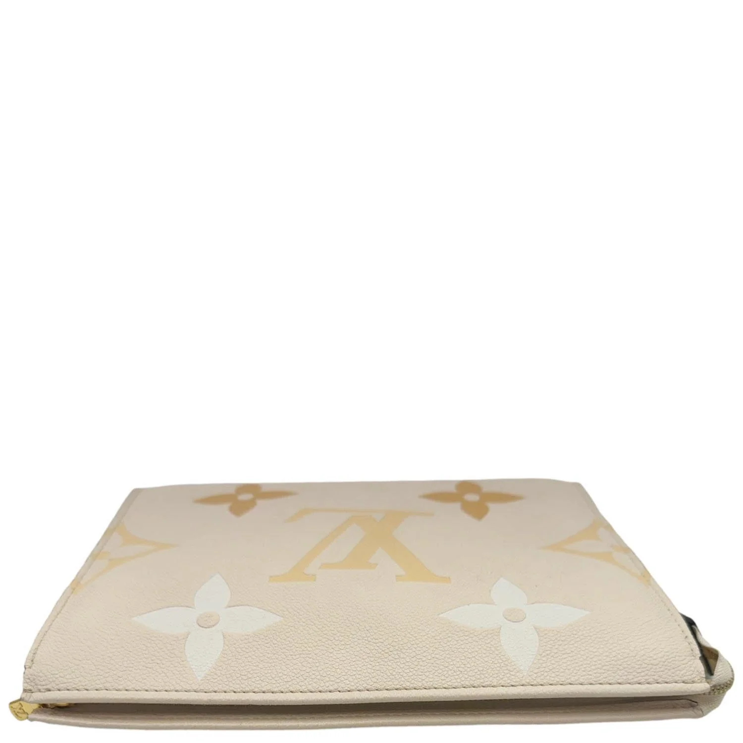 LOUIS VUITTON Toiletry Pouch 26 by the pool Monogram Empreinte Leather Clutch Cream - Image 5