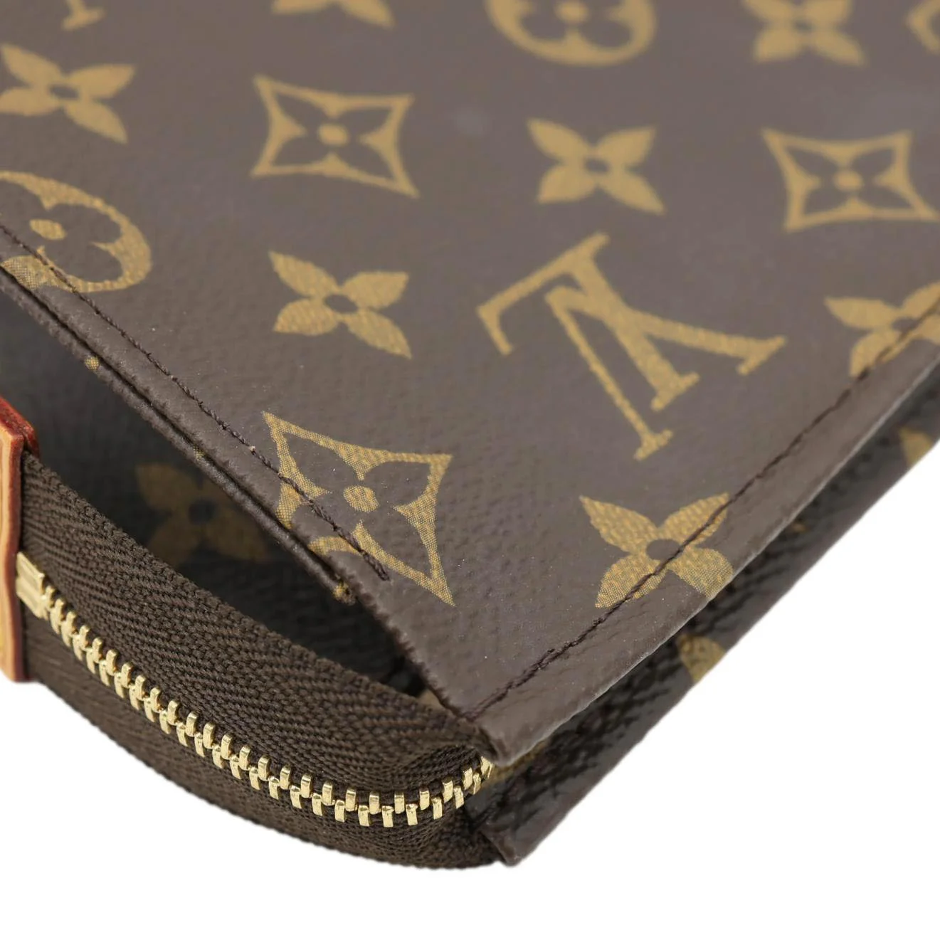 LOUIS VUITTON Toiletry Pouch 26 Monogram Canvas Clutch Brown - Image 8