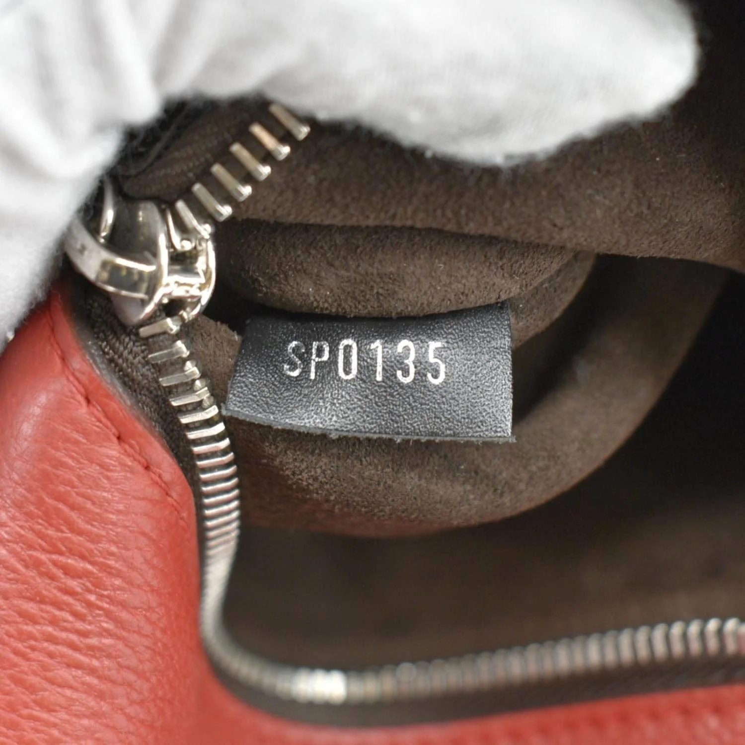 LOUIS VUITTON W BB Tote Monogram Velours Tote Shoulder Bag Red - Image 14