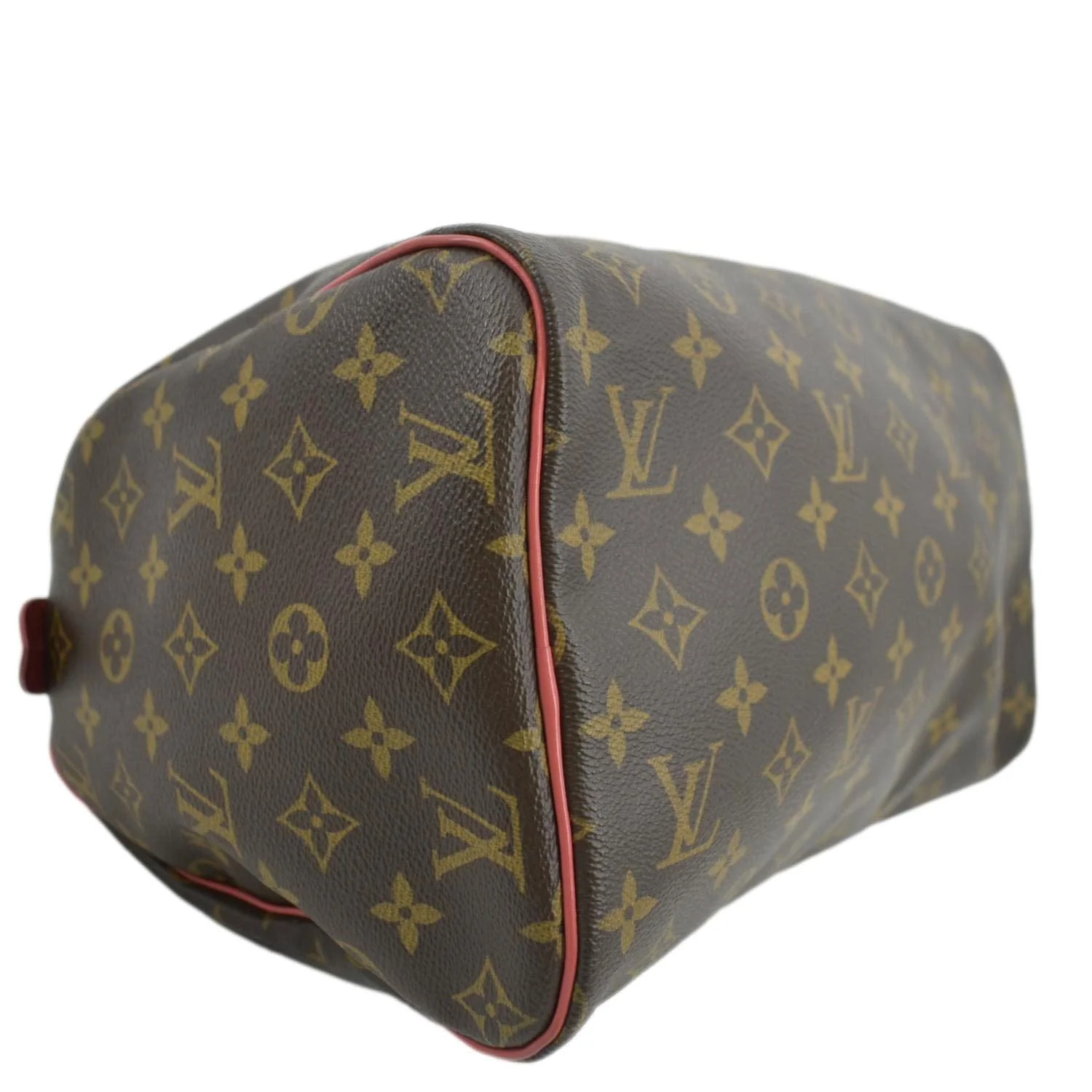 LOUIS VUITTON Totem Speedy 30 Monogram Canvas Satchel Bag Flamingo Pink - Image 7