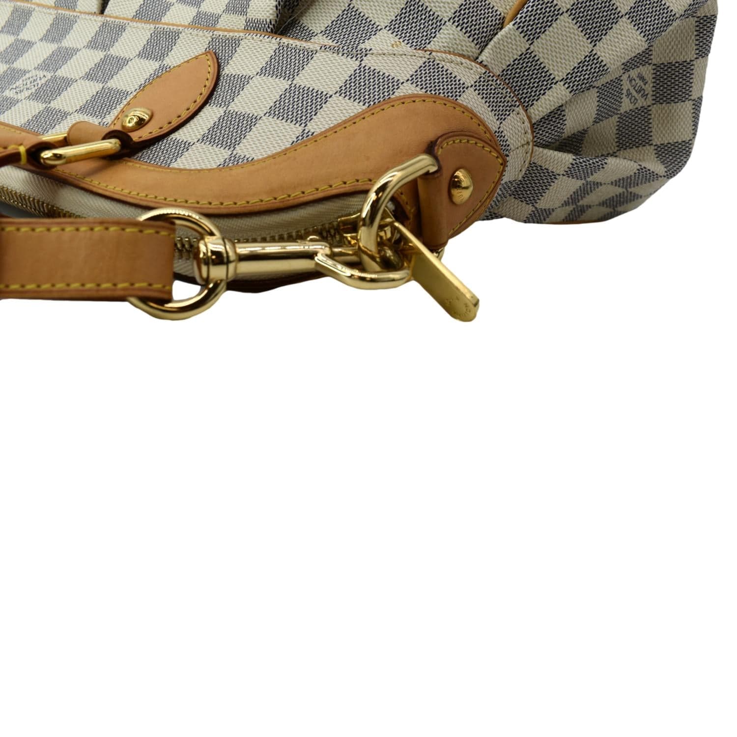 LOUIS VUITTON Trevi GM Damier Azur 2way Shoulder Bag White - Image 5