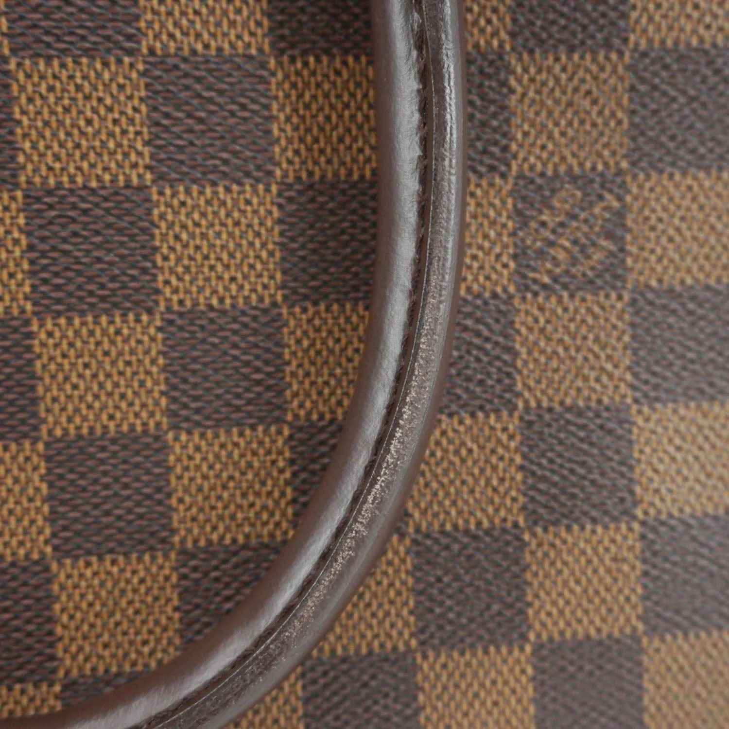 LOUIS VUITTON Triana Damier Ebene Satchel Bag Brown - Image 13