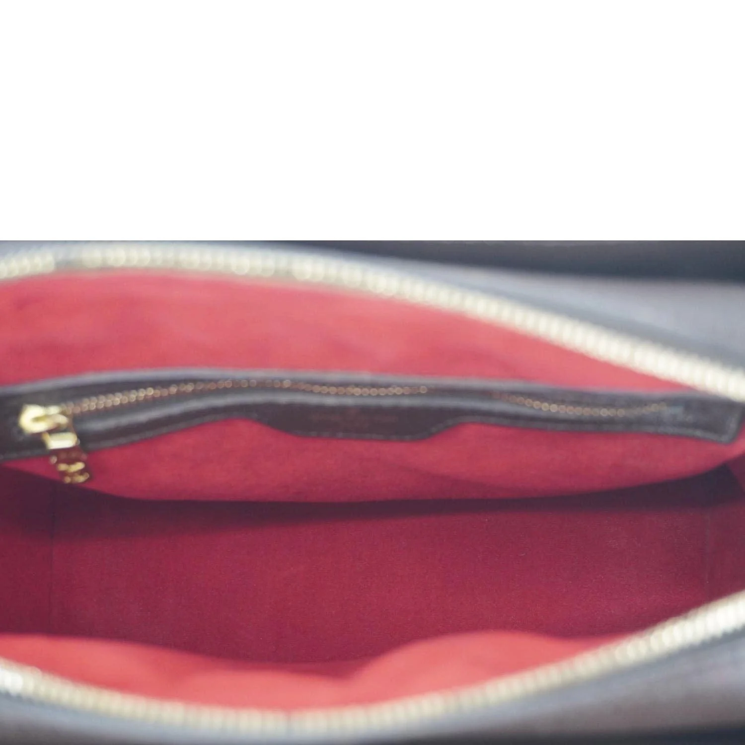LOUIS VUITTON Triana Damier Ebene Satchel Bag Brown - Image 15