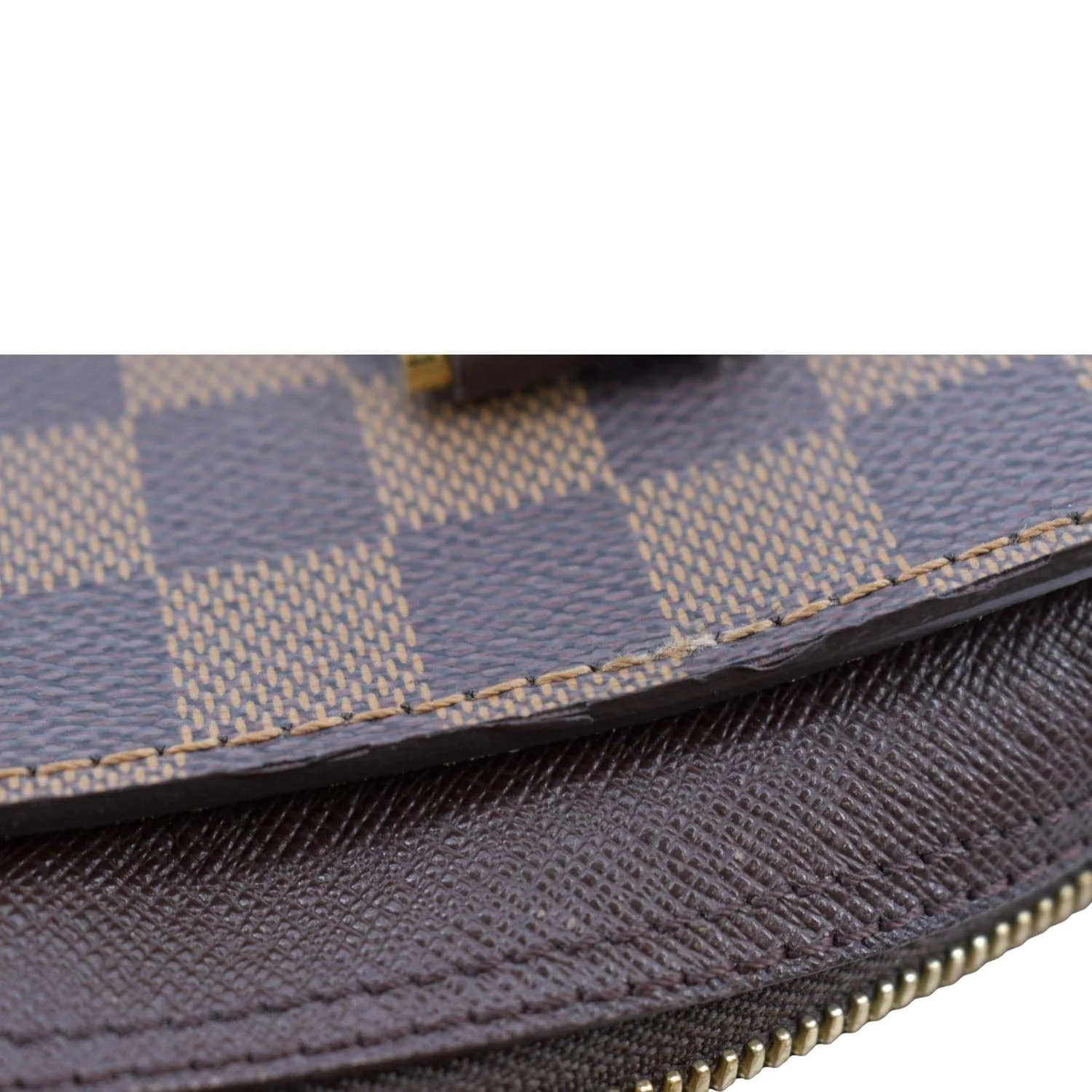 LOUIS VUITTON Triana Damier Ebene Shoulder Bag Brown - Image 12
