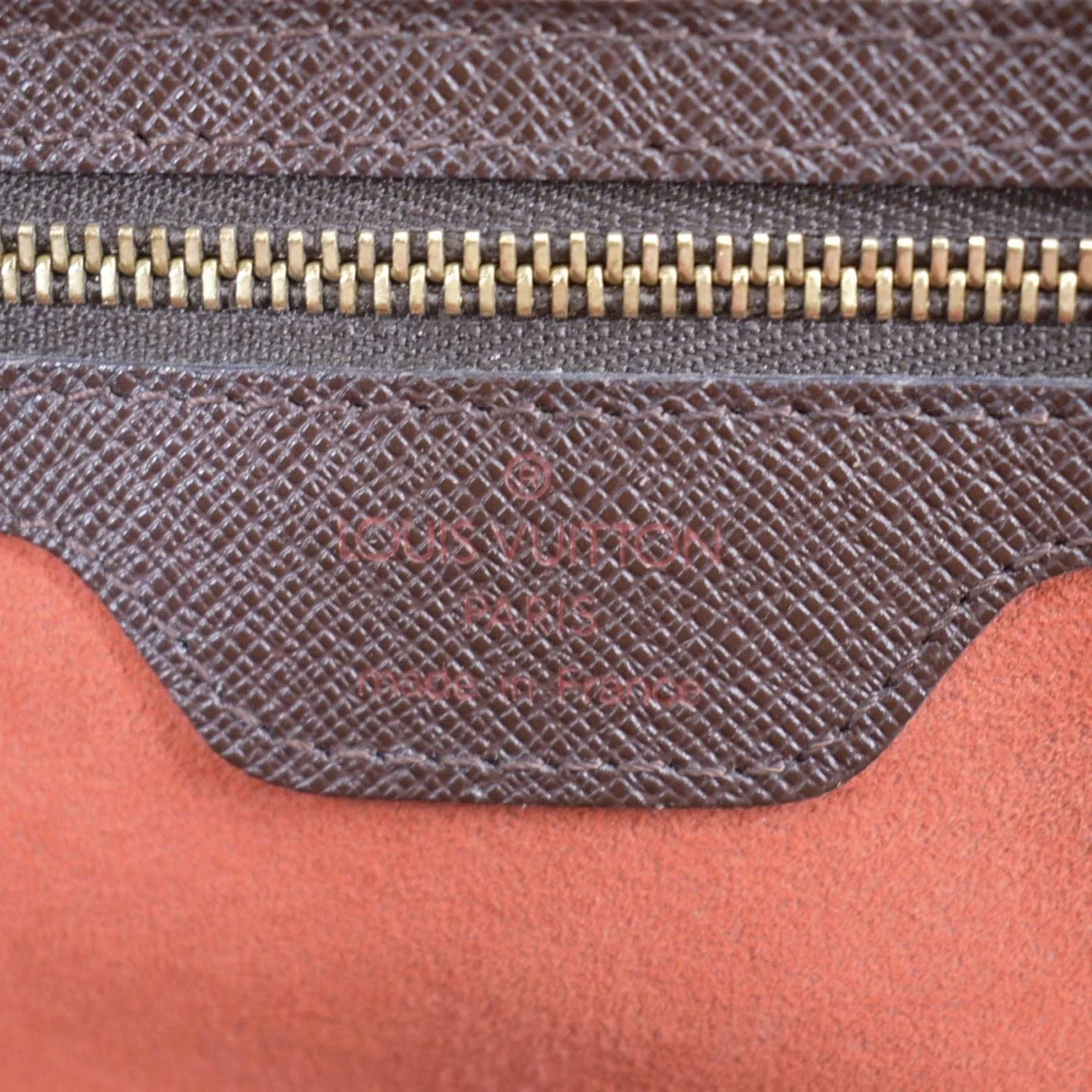 LOUIS VUITTON Triana Damier Ebene Shoulder Bag Brown - Image 15