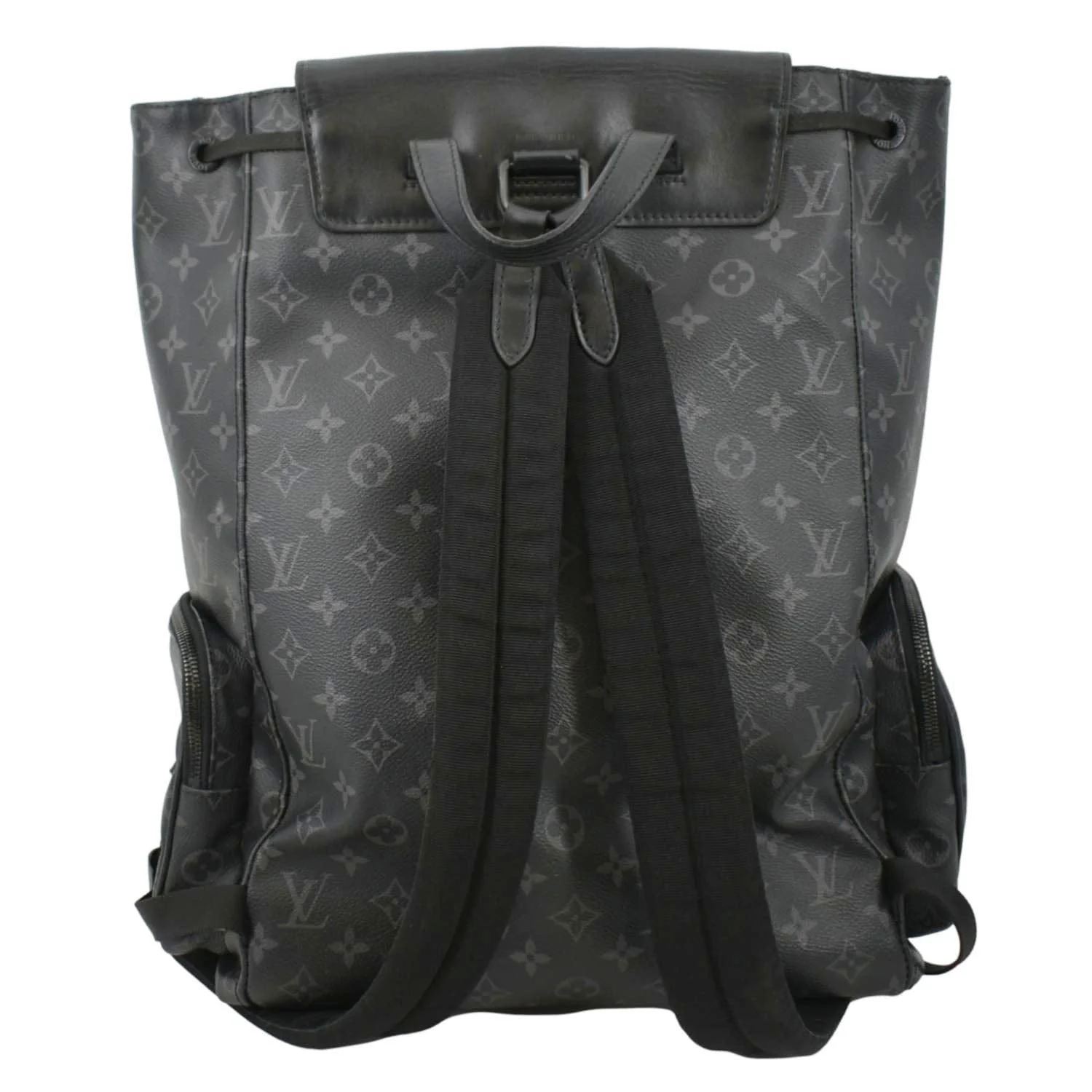 LOUIS VUITTON Trio Mnogram Eclipse Backpack Bag Black - Image 2