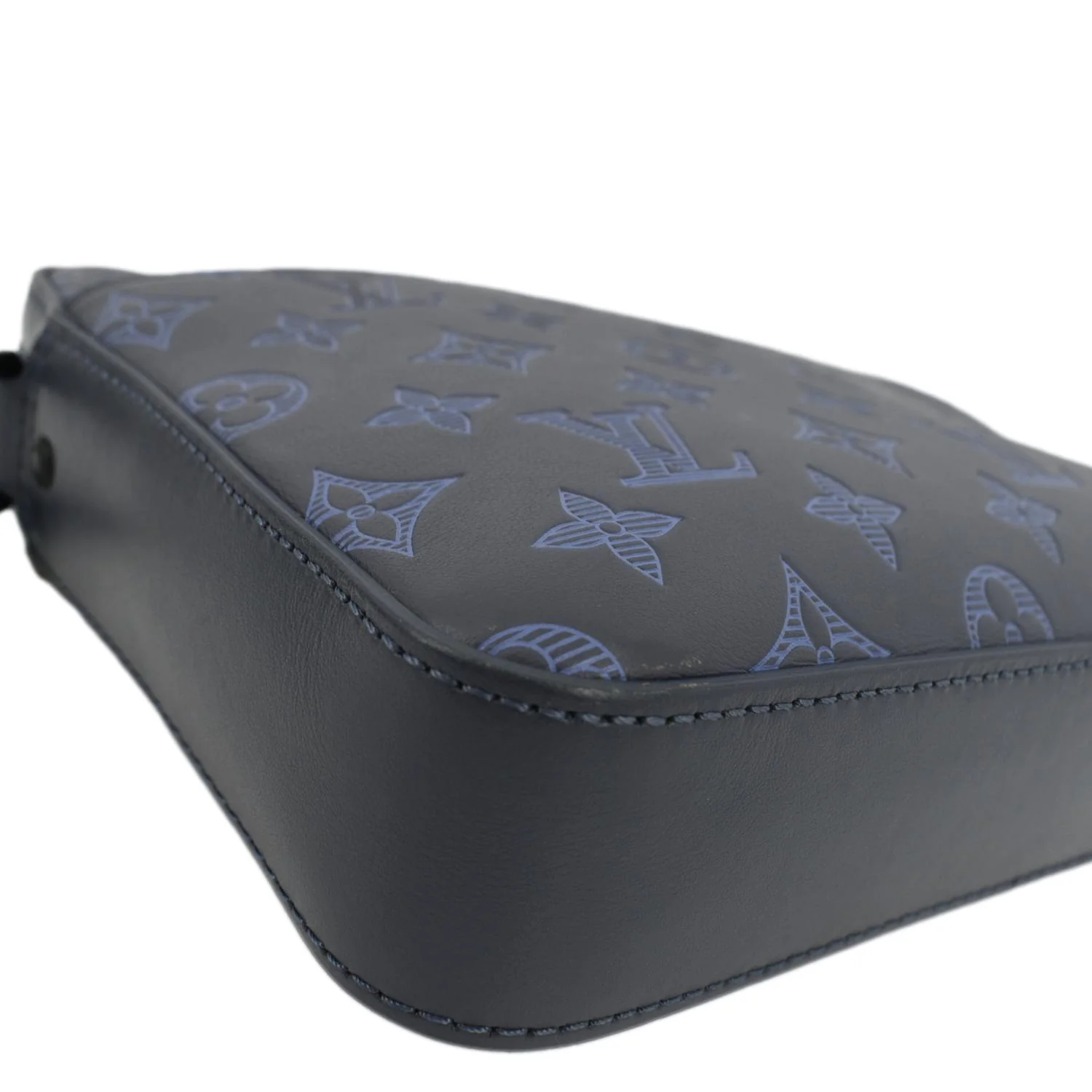 LOUIS VUITTON Trio Monogram Shadow Messenger Bag Blue - Image 7