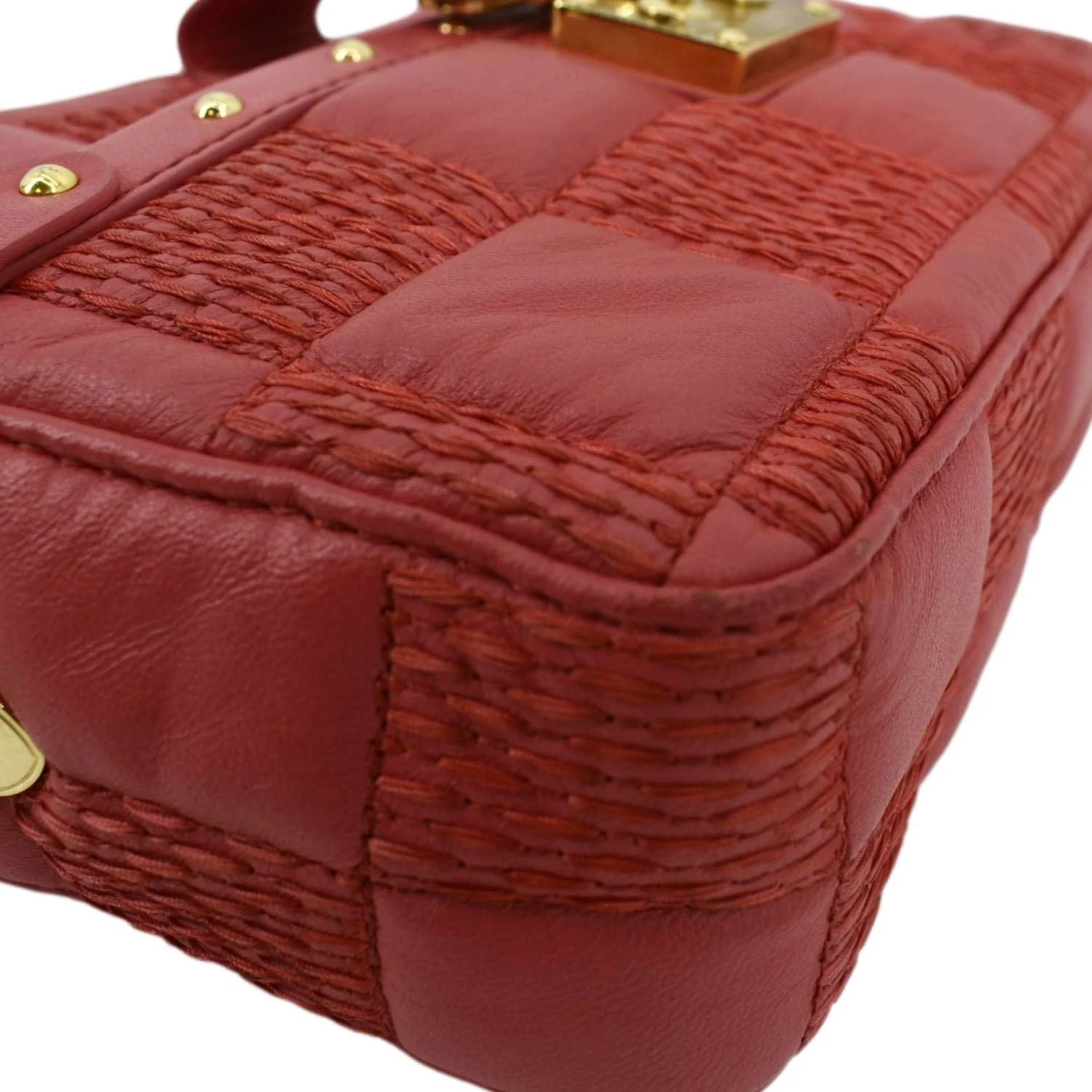 LOUIS VUITTON Troca MM Damier Lambskin Leather Shoulder Bag Pink - Image 10