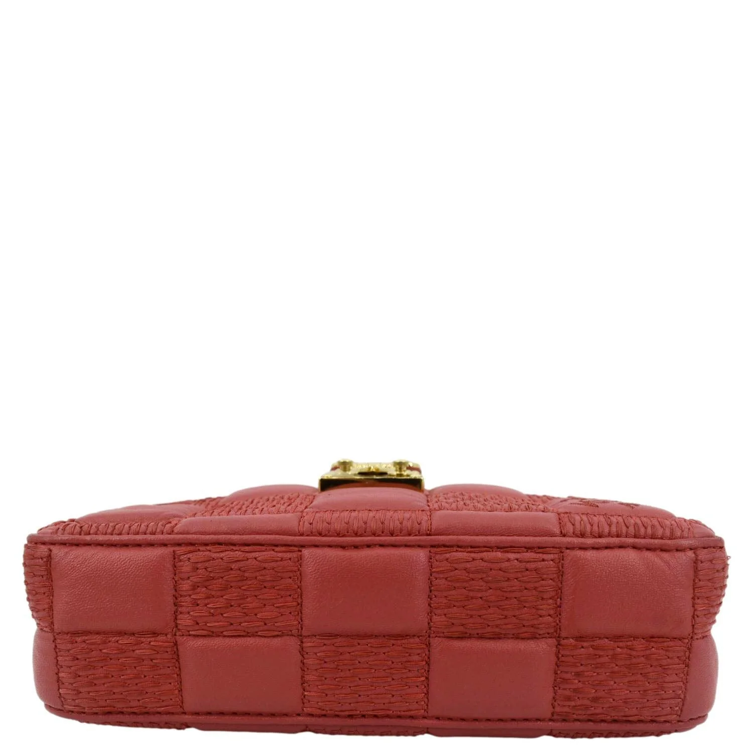LOUIS VUITTON Troca MM Damier Lambskin Leather Shoulder Bag Pink - Image 11