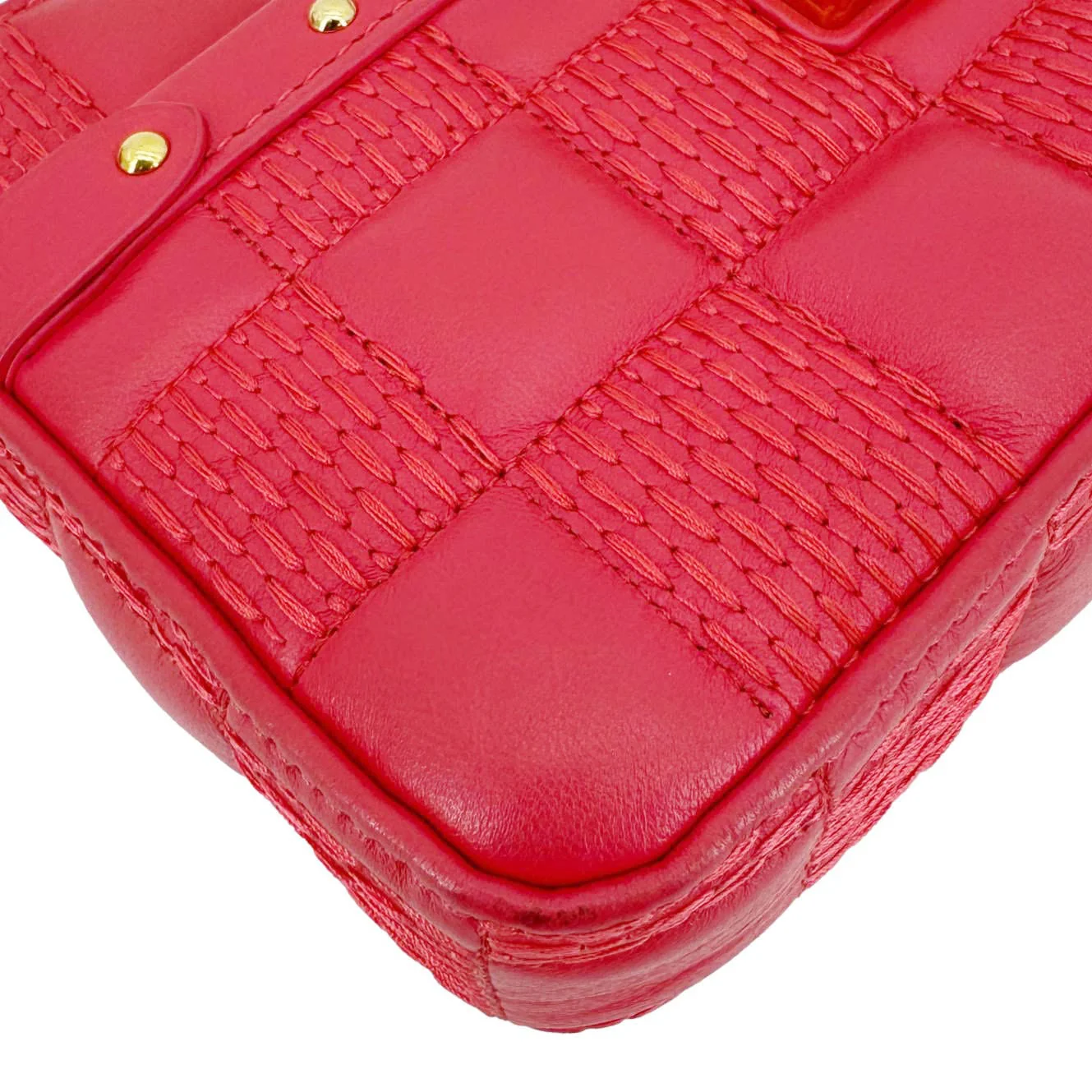 LOUIS VUITTON Troca PM Damier Lambskin Leather Shoulder Bag Pink - Image 10