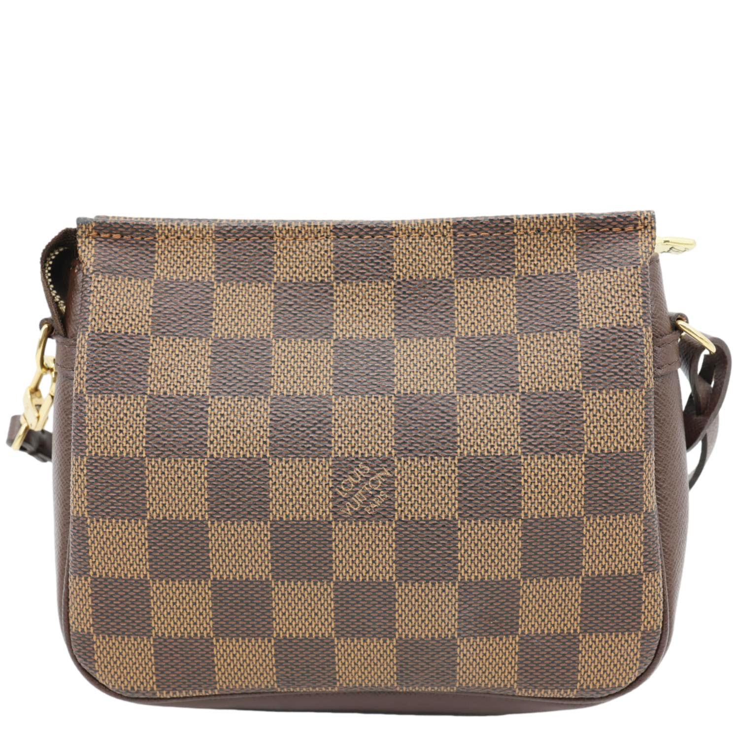LOUIS VUITTON Trousse Makeup Damier Ebene Pochette Clutch Brown - Image 4