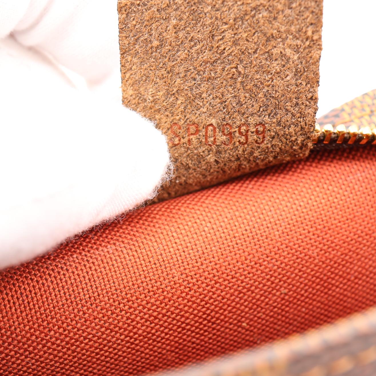 LOUIS VUITTON Trousse Makeup Damier Ebene Pochette Clutch Brown - Image 13