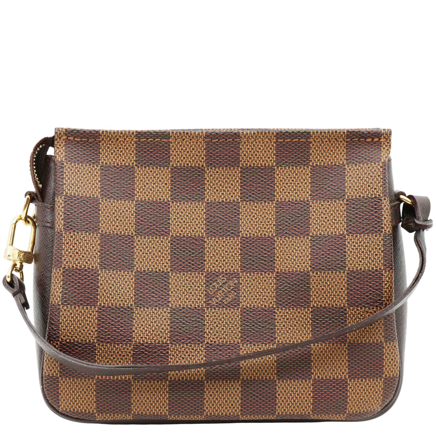 LOUIS VUITTON Trousse Makeup Damier Ebene Pochette Clutch Brown - Image 4