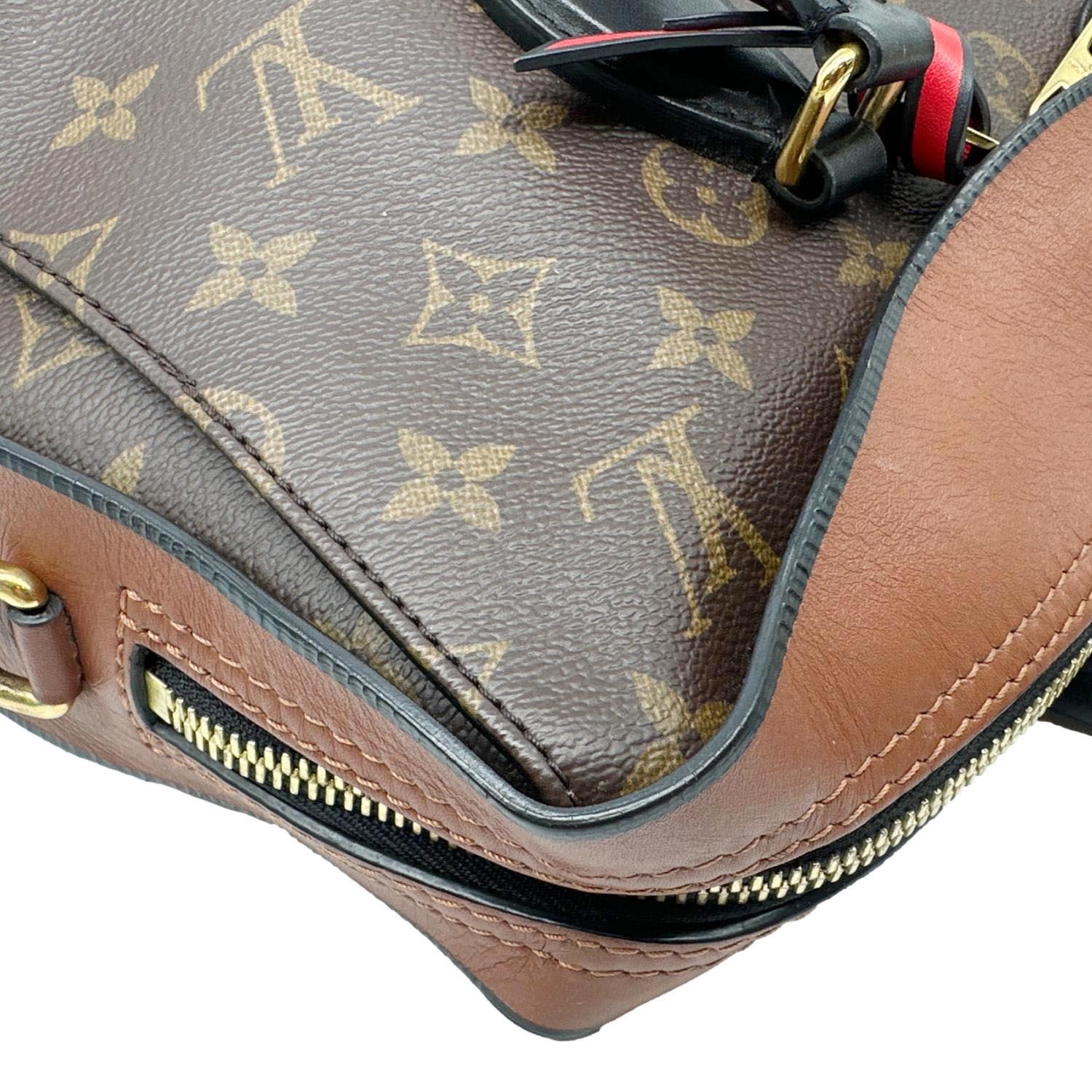 LOUIS VUITTON Tuileries Monogram Canvas Tote Shoulder Bag Brown - Image 6
