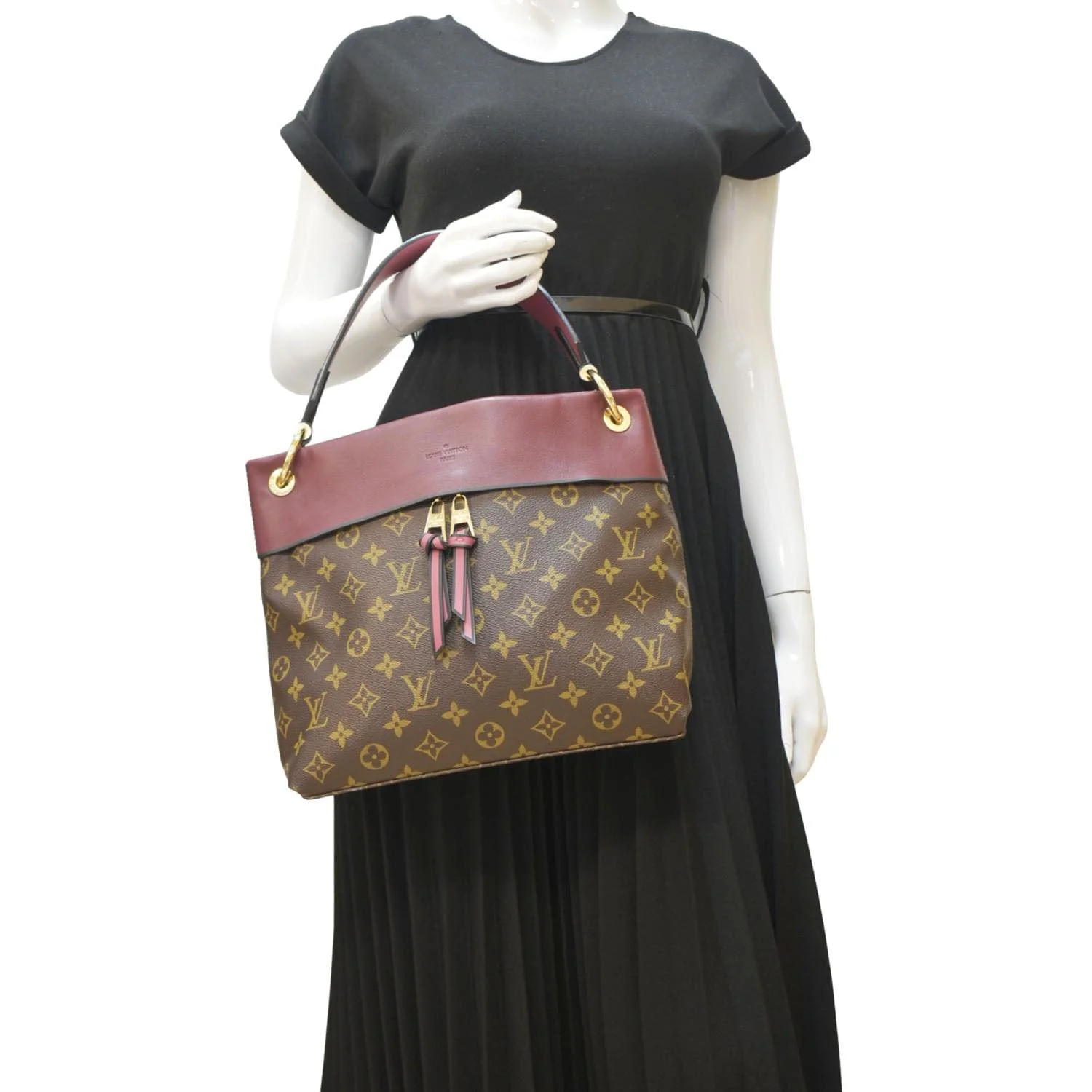 LOUIS VUITTON Tuileries Besace Monogram Canvas Shoulder Bag Bruyere - Image 2