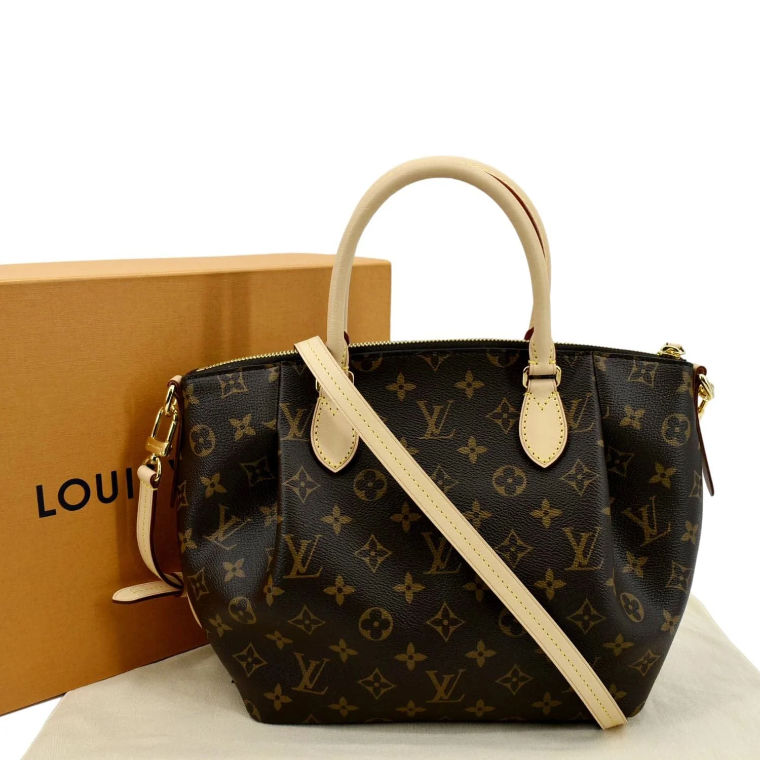 LOUIS VUITTON Turenne PM Monogram Canvas Shoulder Bag Brown - Image 3