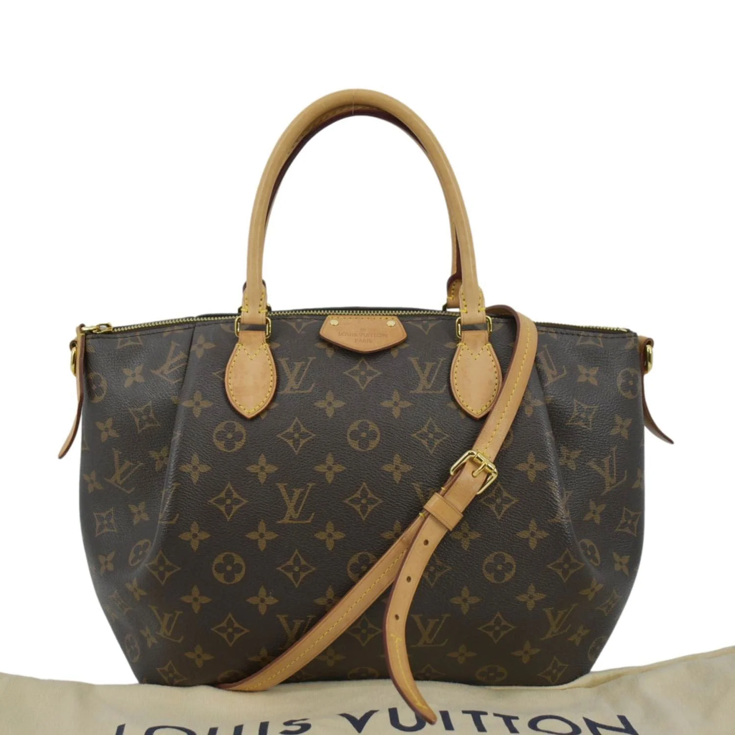 LOUIS VUITTON Turenne PM Monogram Canvas Shoulder Bag Brown - Image 3