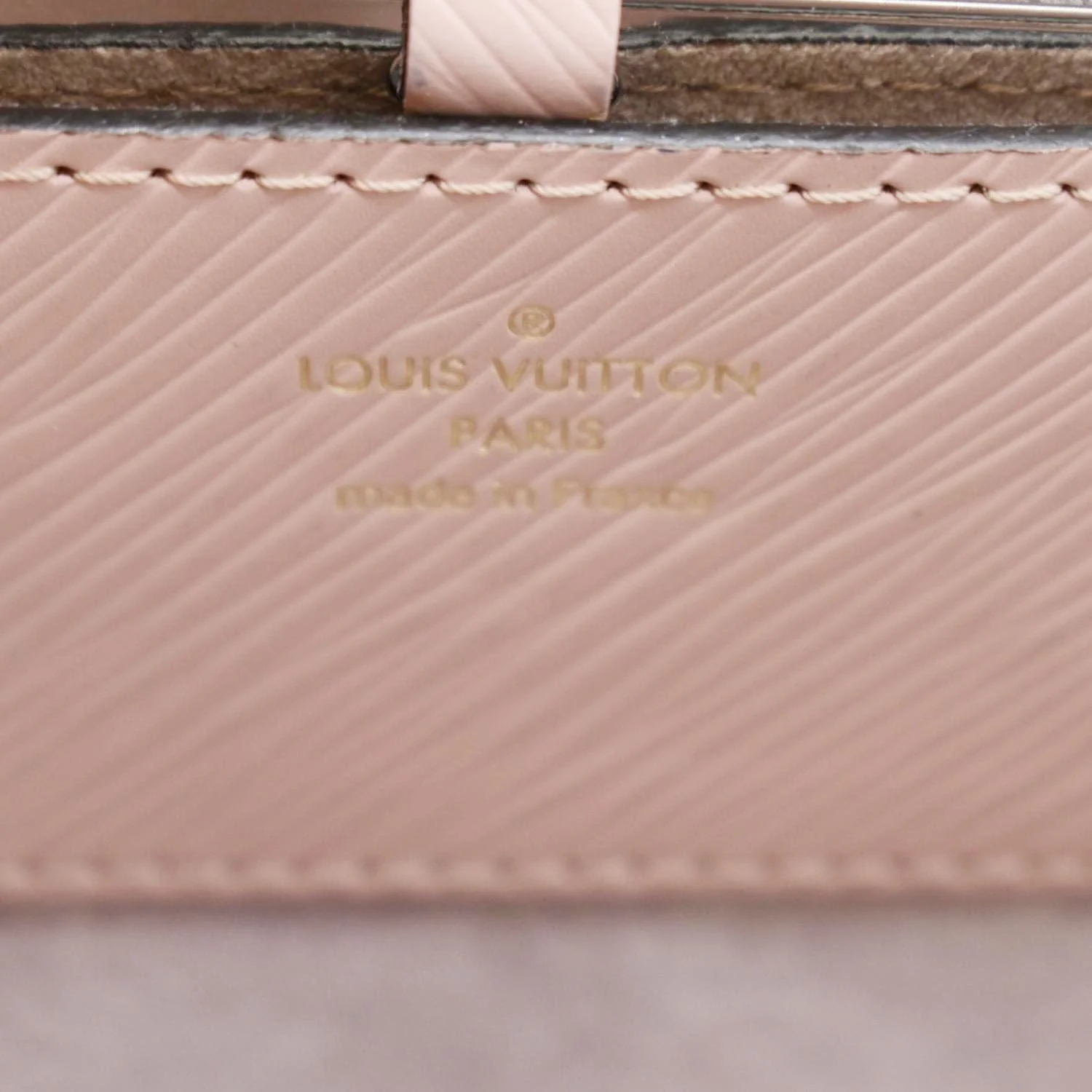 LOUIS VUITTON Twist MM Bloom Flower Epi Leather Chain Shoulder Bag Pink - Image 9