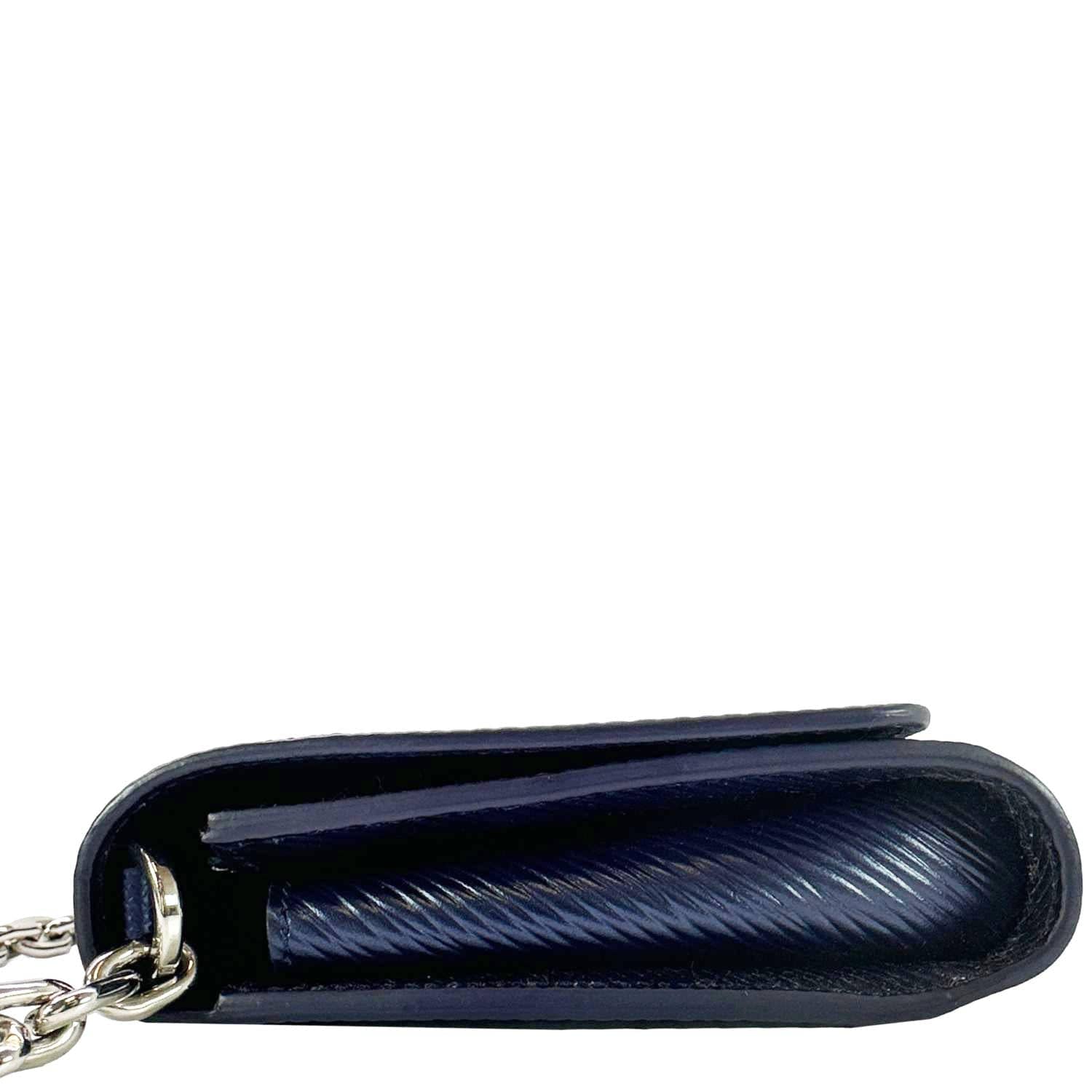 LOUIS VUITTON Twist Sequins Epi Leather Chain Wallet Purple - Image 11