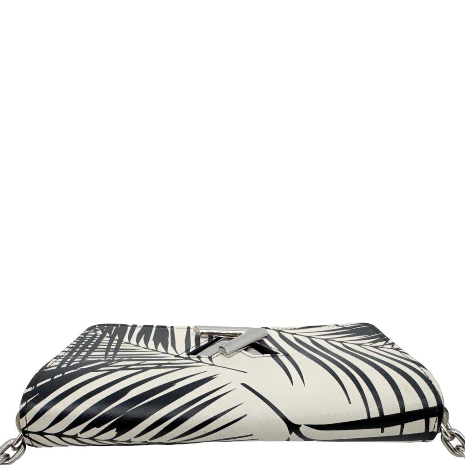 LOUIS VUITTON Twist Infrarouge Palm Leather Chain Wallet White - Image 5