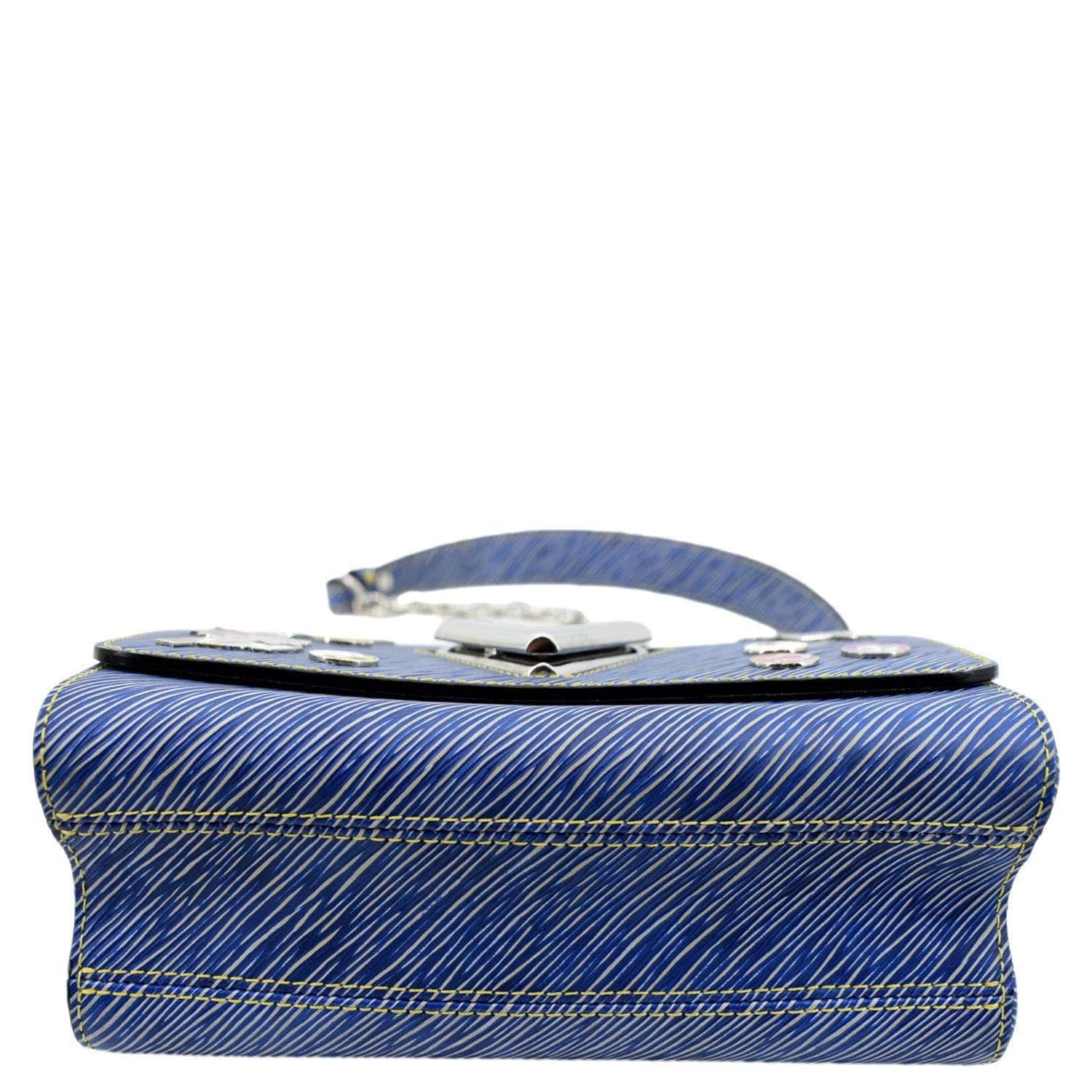 LOUIS VUITTON Twist Denim Charms Epi Leather Crossbody Bag Blue - Image 10