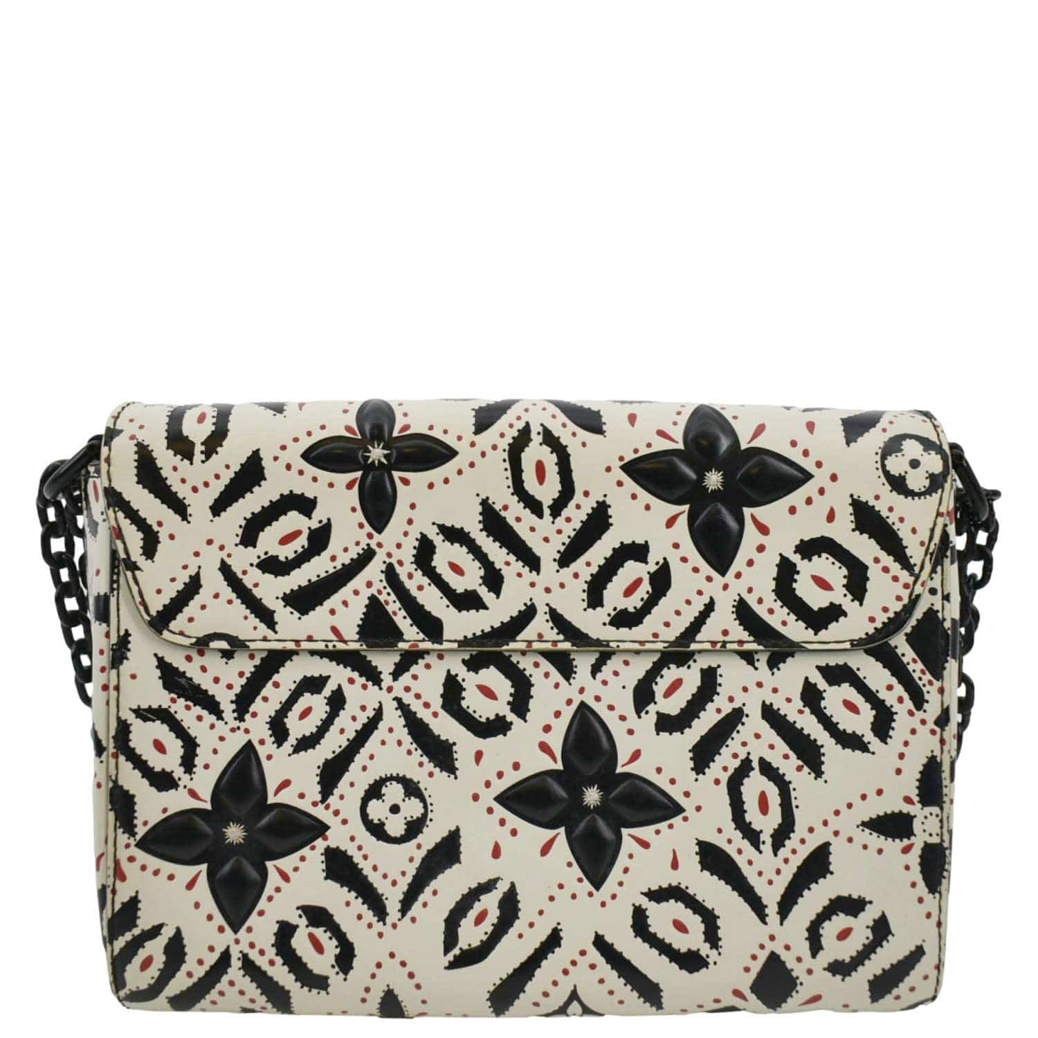 LOUIS VUITTON LV Twist Graphic MM Leather Shoulder Bag Black - Image 3