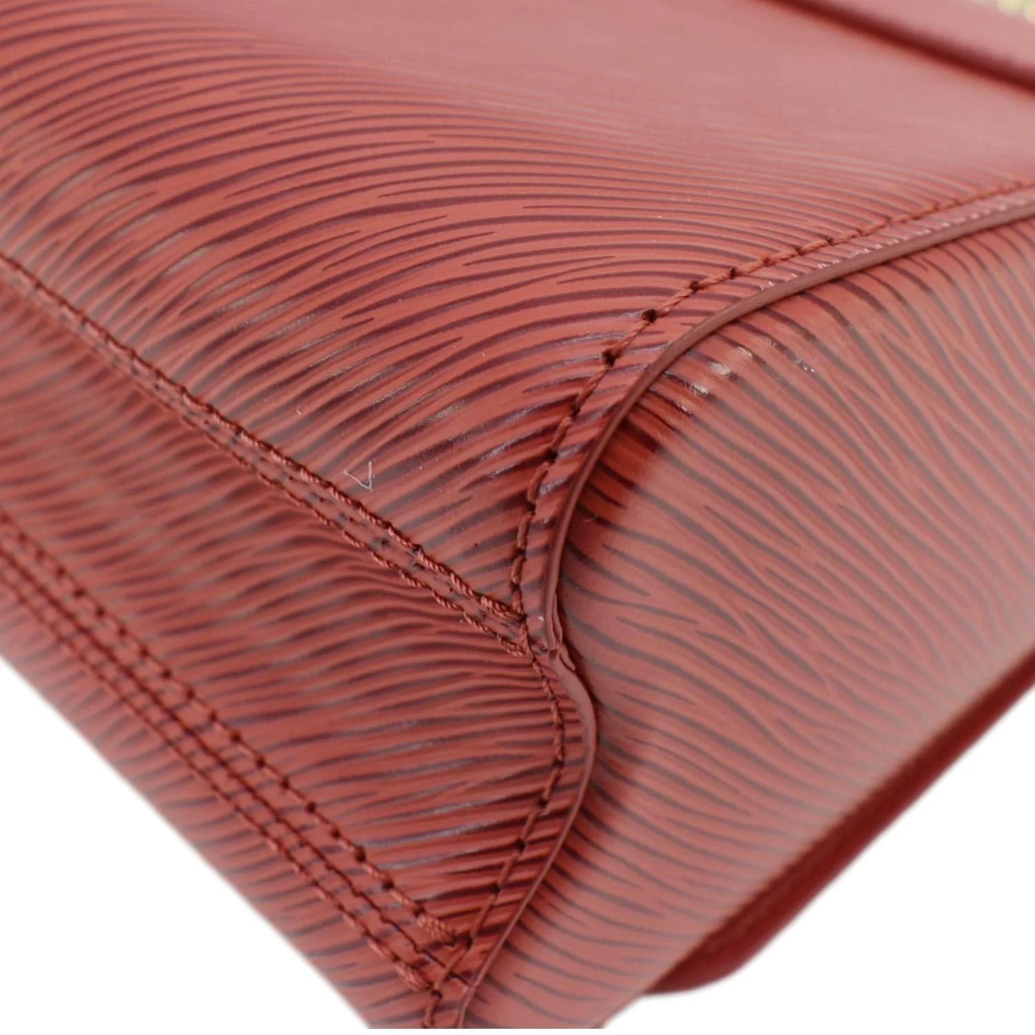 LOUIS VUITTON Twist MM Epi Leather Chain Shoulder Bag Red - Image 7