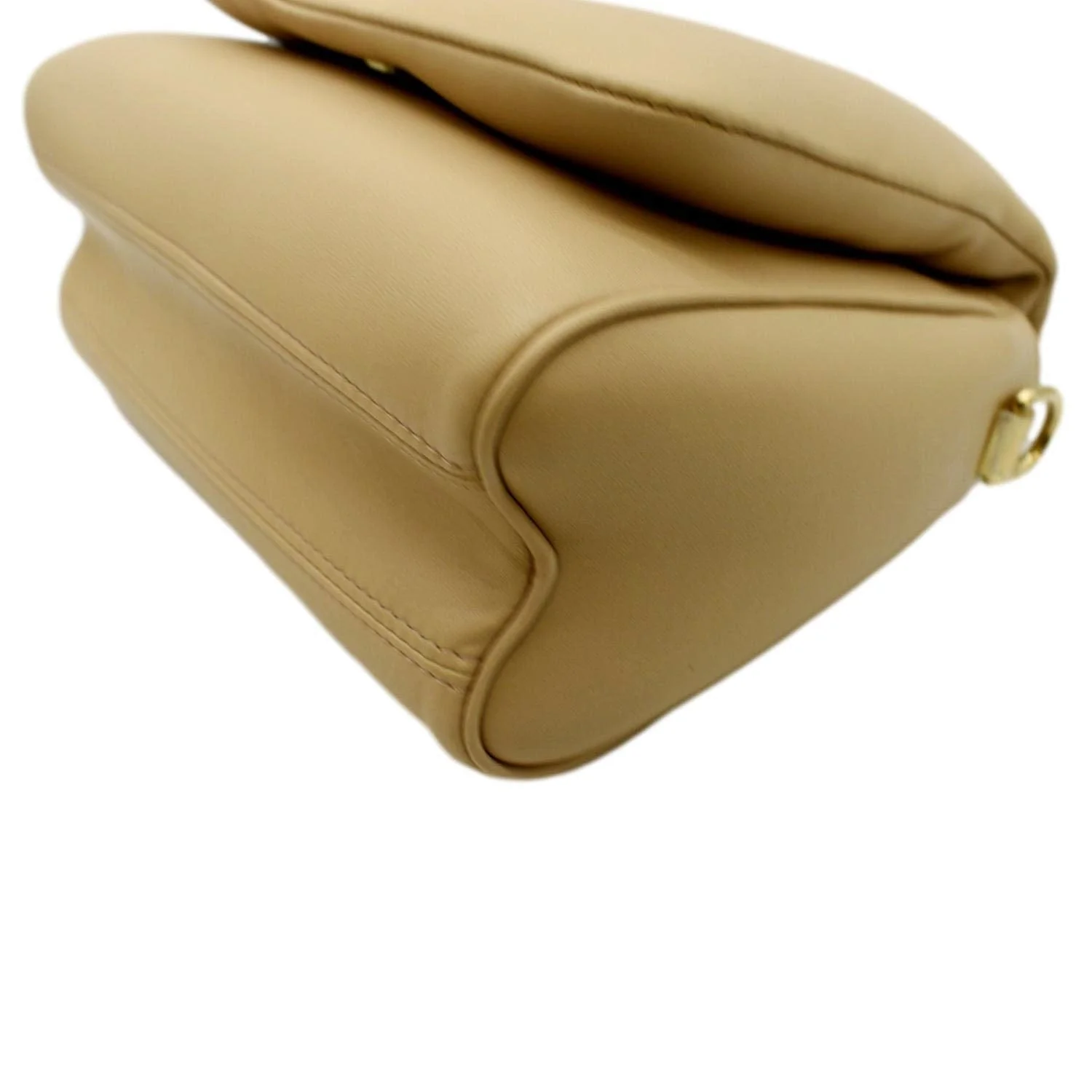 LOUIS VUITTON Twist MM Padded Lambskin Leather Shoulder Bag Beige - Image 5