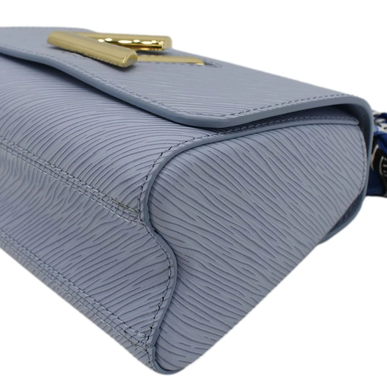 LOUIS VUITTON Twist PM Epi Leather Crossbody Bag Light Blue - Image 8