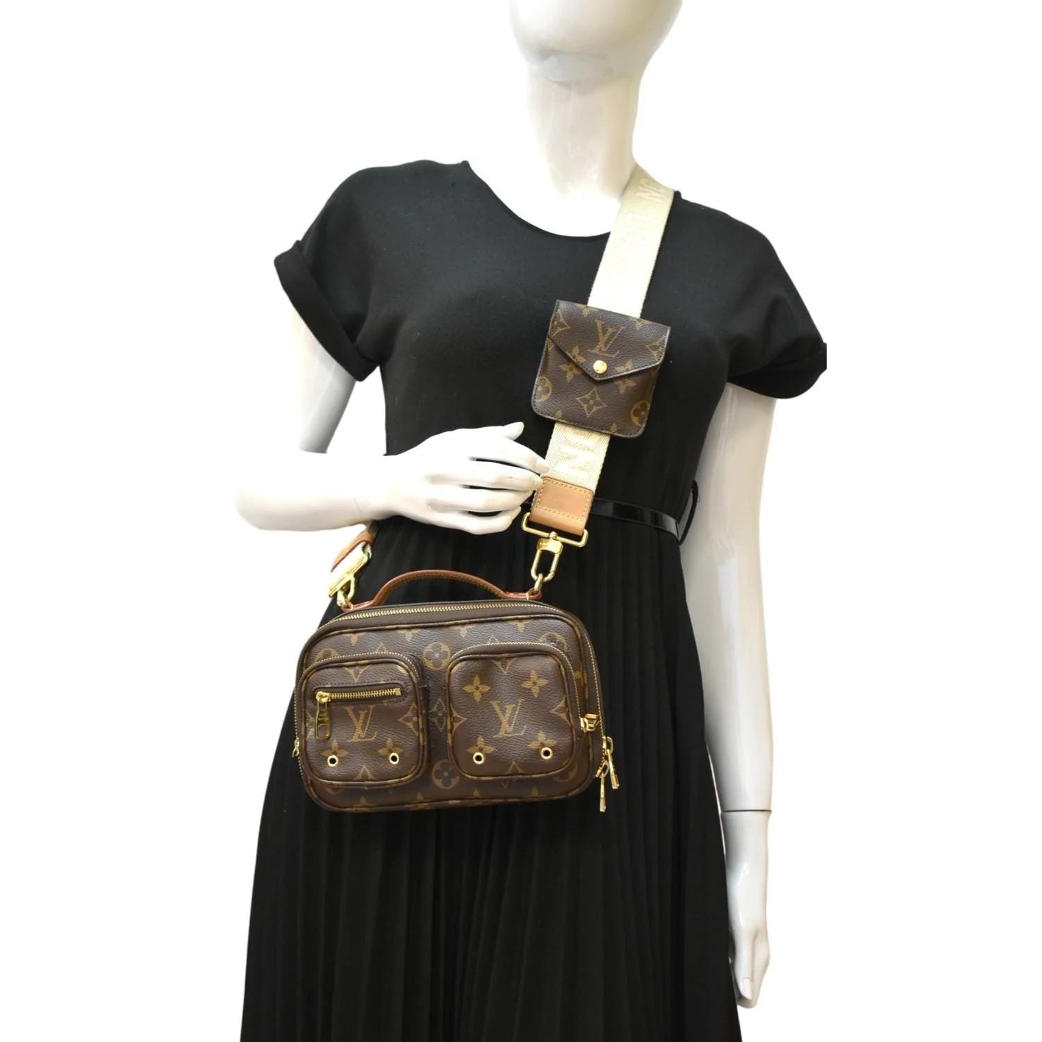 LOUIS VUITTON Utility Monogram Canvas Crossbody Bag Brown - Image 2