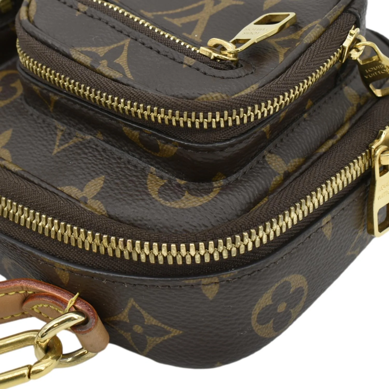 LOUIS VUITTON Utility Monogram Canvas Crossbody Bag Brown - Image 5