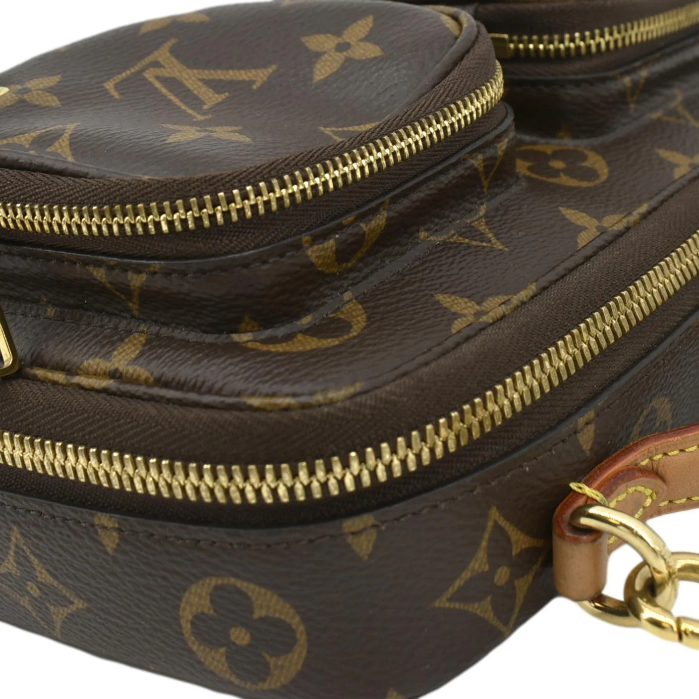 LOUIS VUITTON Utility Monogram Canvas Crossbody Bag Brown - Image 8