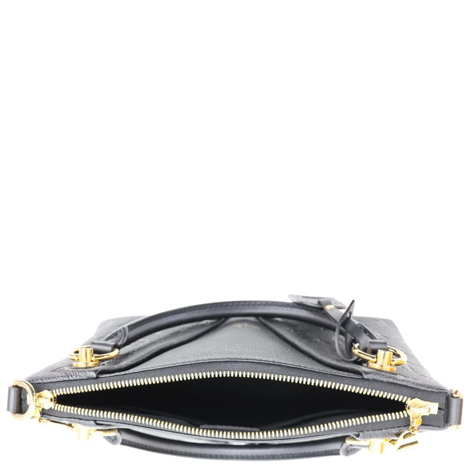 LOUIS VUITTON V BB Monogram Empreinte Tote Shoulder Bag Black - Image 12