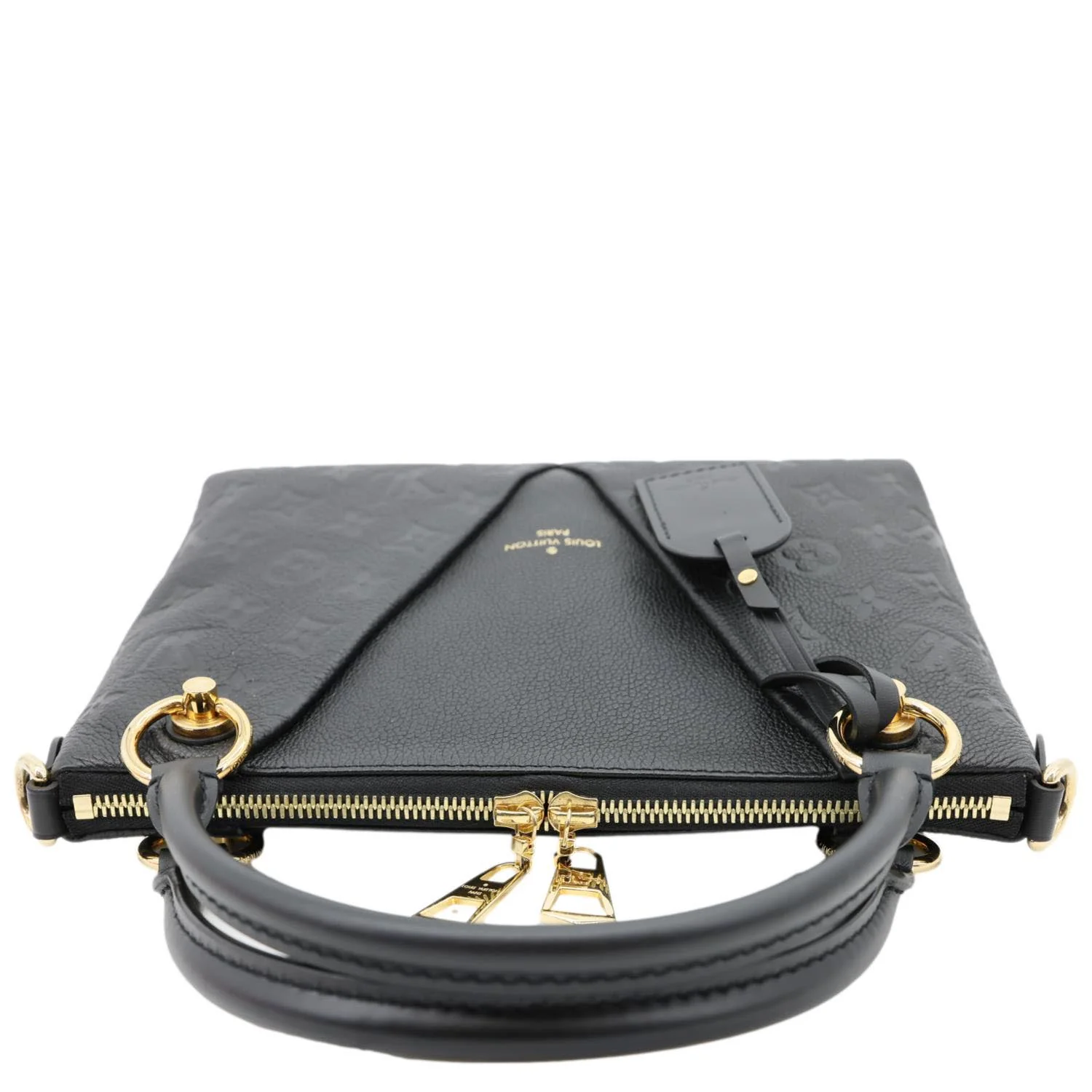 LOUIS VUITTON V BB Monogram Empreinte Tote Shoulder Bag Black - Image 5
