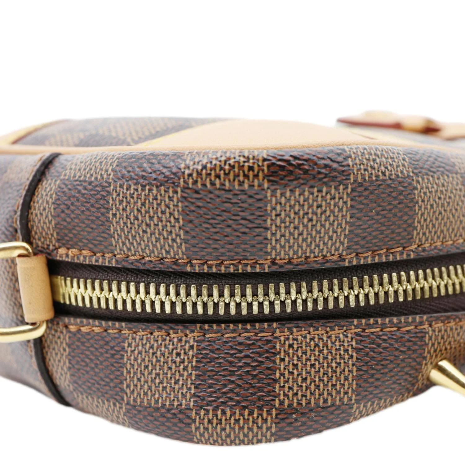LOUIS VUITTON Valisette Souple BB Damier Ebene Shoulder Bag Brown - Image 6