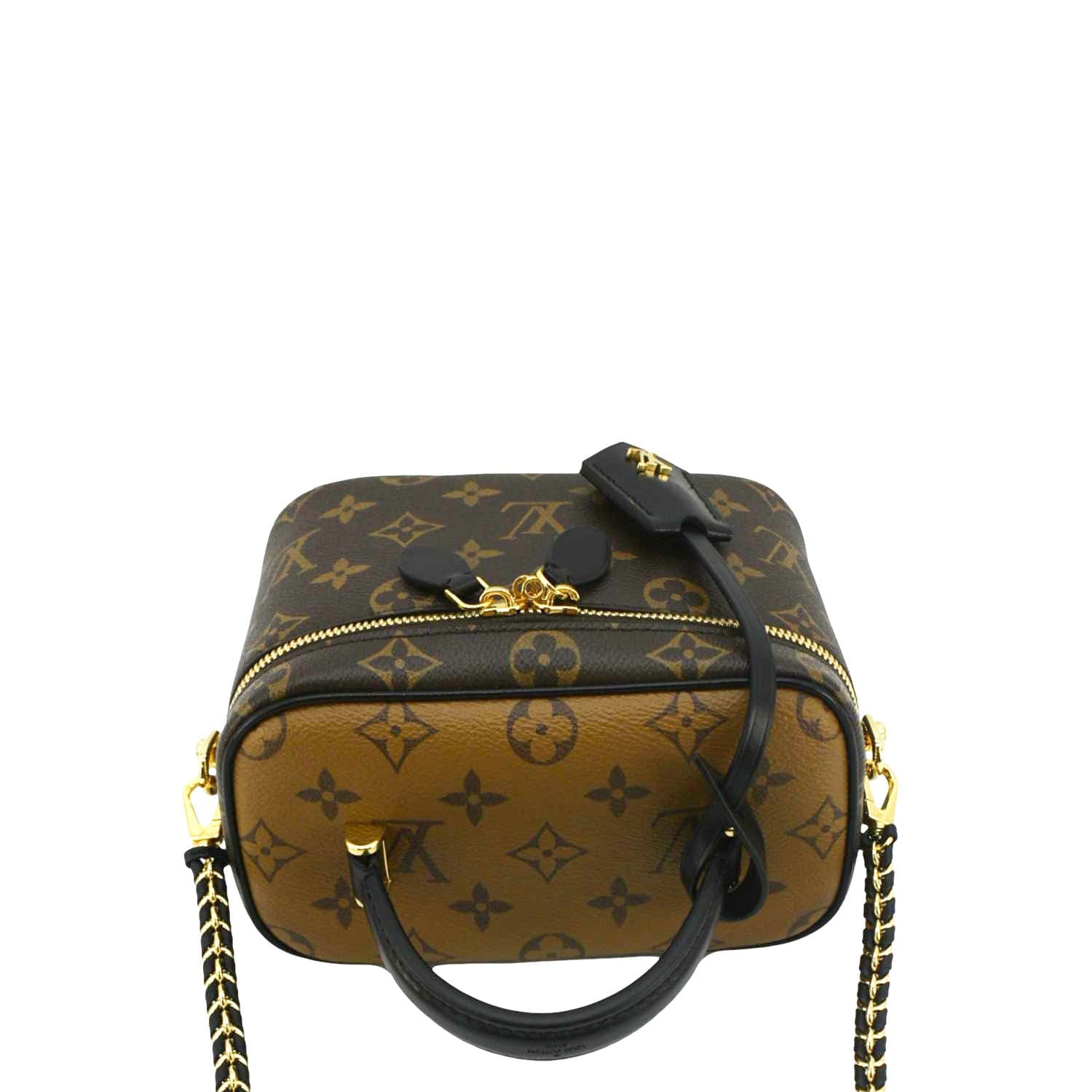 LOUIS VUITTON Vanity PM Monogram Reverse Canvas Crossbody Bag Brown - Image 5