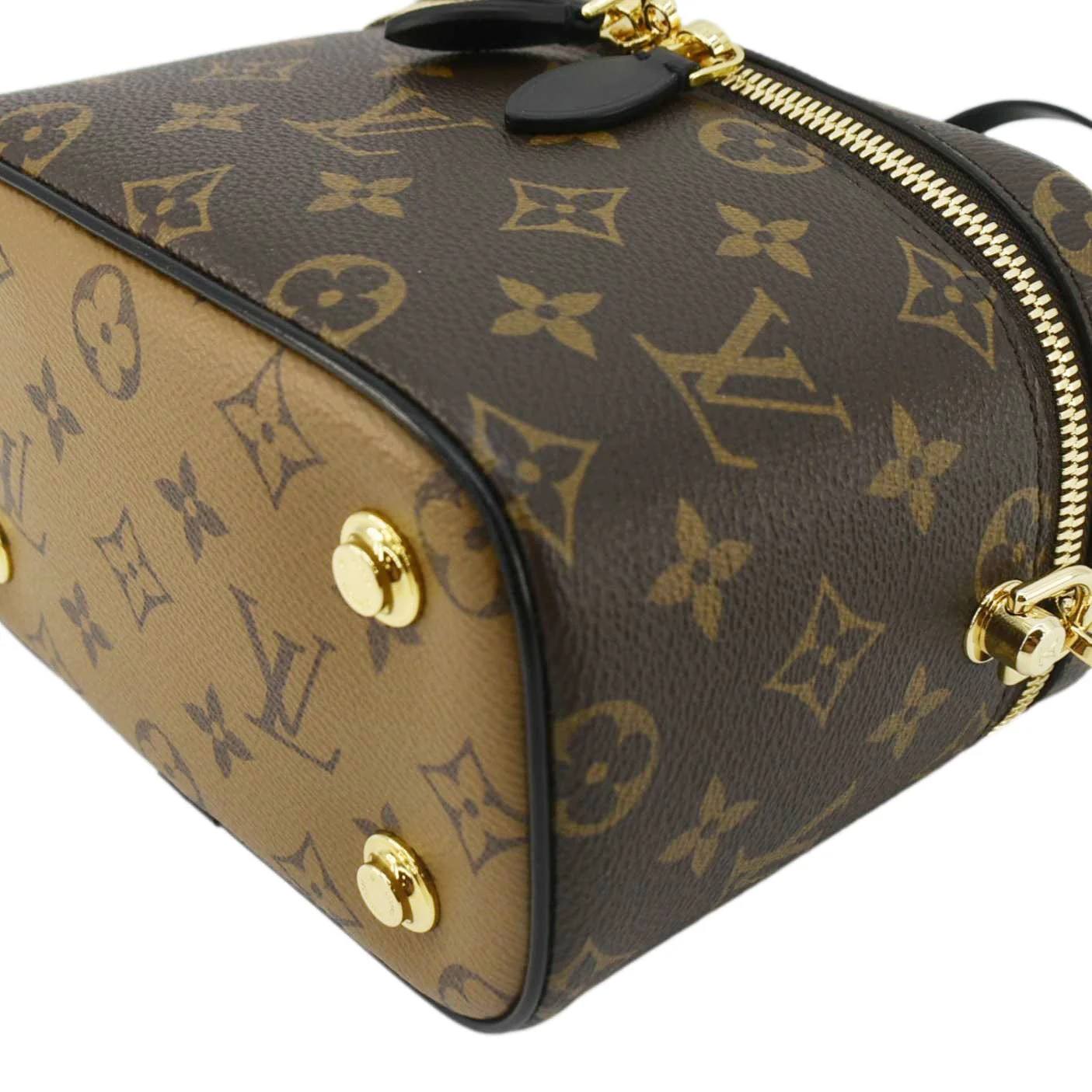 LOUIS VUITTON Vanity PM Monogram Reverse Canvas Crossbody Bag Brown - Image 7