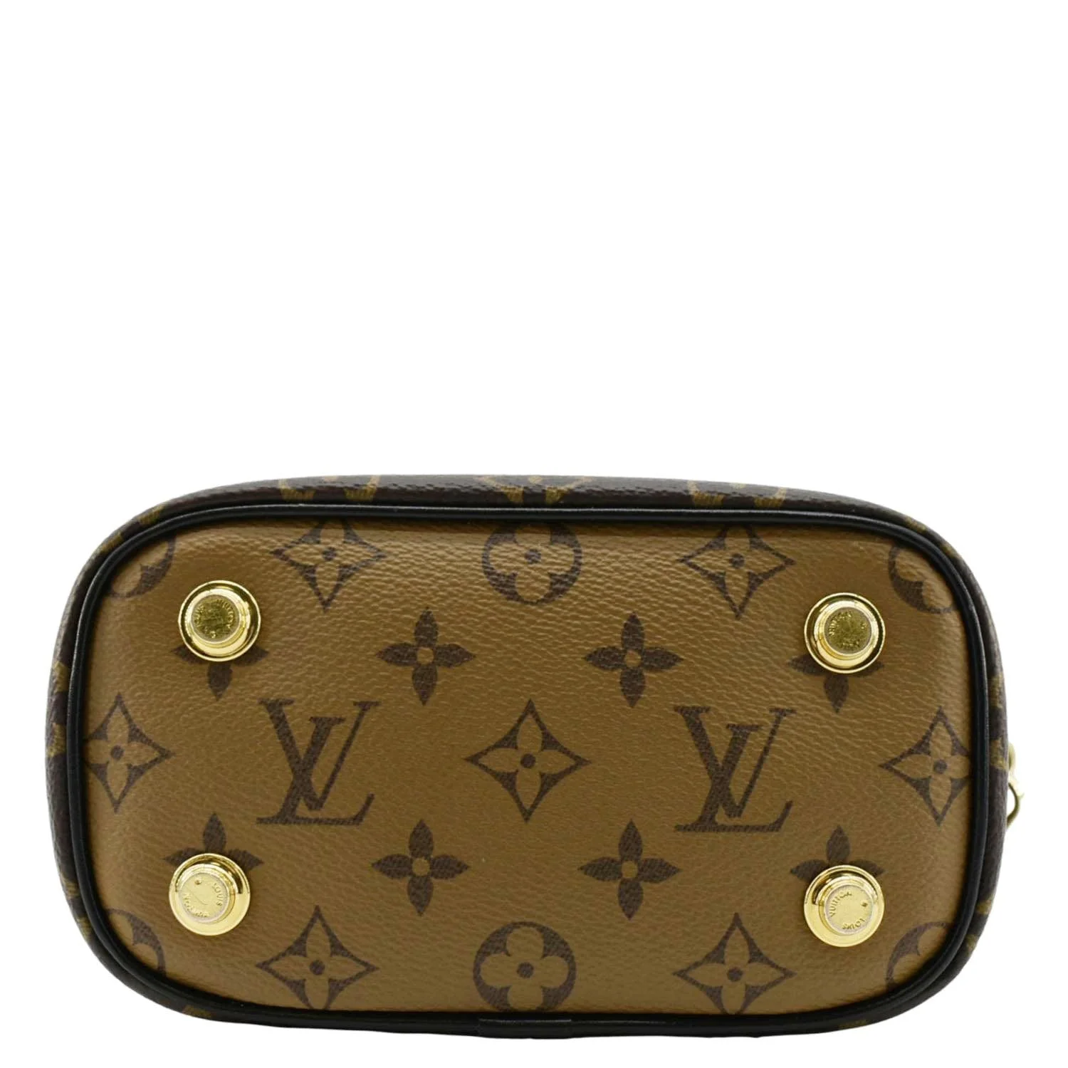 LOUIS VUITTON Vanity PM Monogram Reverse Canvas Crossbody Bag Brown - Image 10