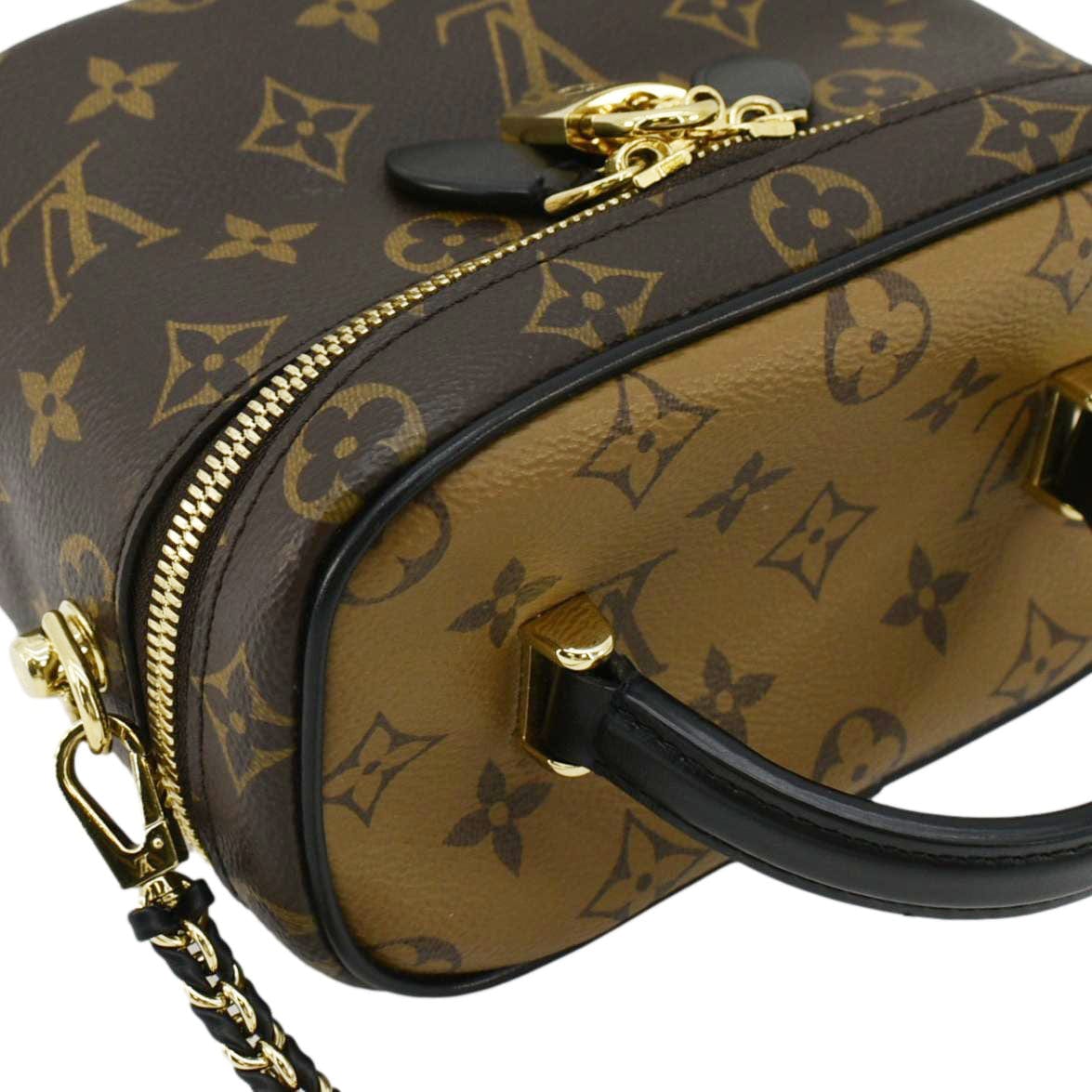 LOUIS VUITTON Vanity PM Monogram Reverse Canvas Crossbody Bag Brown - Image 6