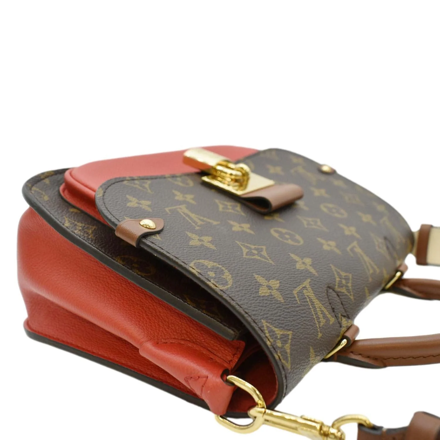 LOUIS VUITTON Vaugirard Monogram Canvas Shoulder Bag Coquelicot - Image 7