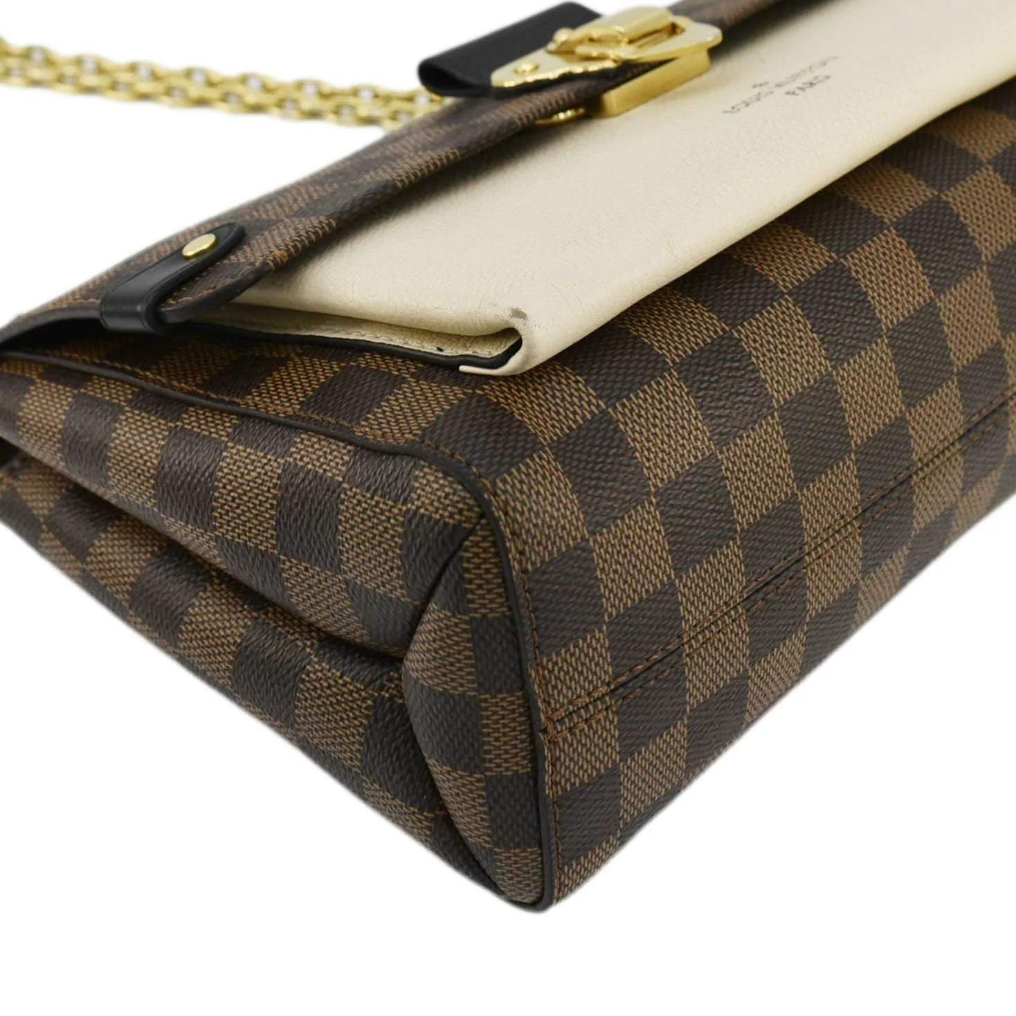 LOUIS VUITTON Vavin PM Damier Ebene Crossbody Bag Cream - Image 7