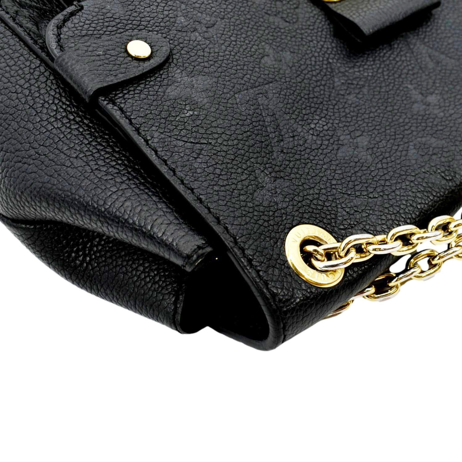 LOUIS VUITTON Vavin PM Monogram Empreinte Leather Shoulder Bag Black - Image 5