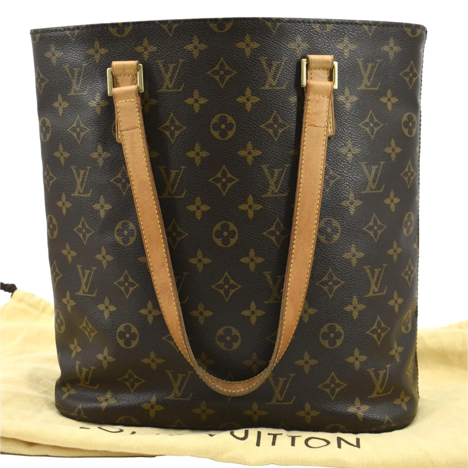 LOUIS VUITTON Vavin GM Monogram Canvas Tote Bag Brown - Image 3