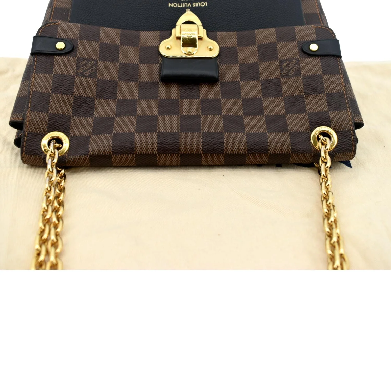 LOUIS VUITTON Vavin PM Damier Ebene Crossbody Bag Brown - Image 4