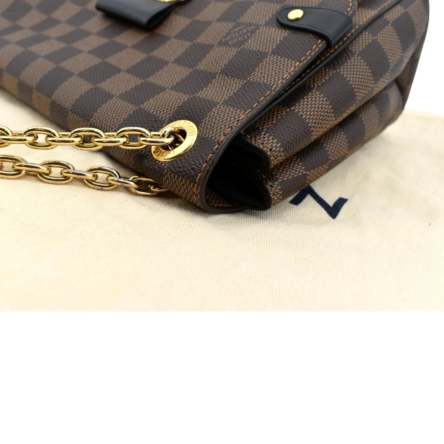 LOUIS VUITTON Vavin PM Damier Ebene Crossbody Bag Brown - Image 5