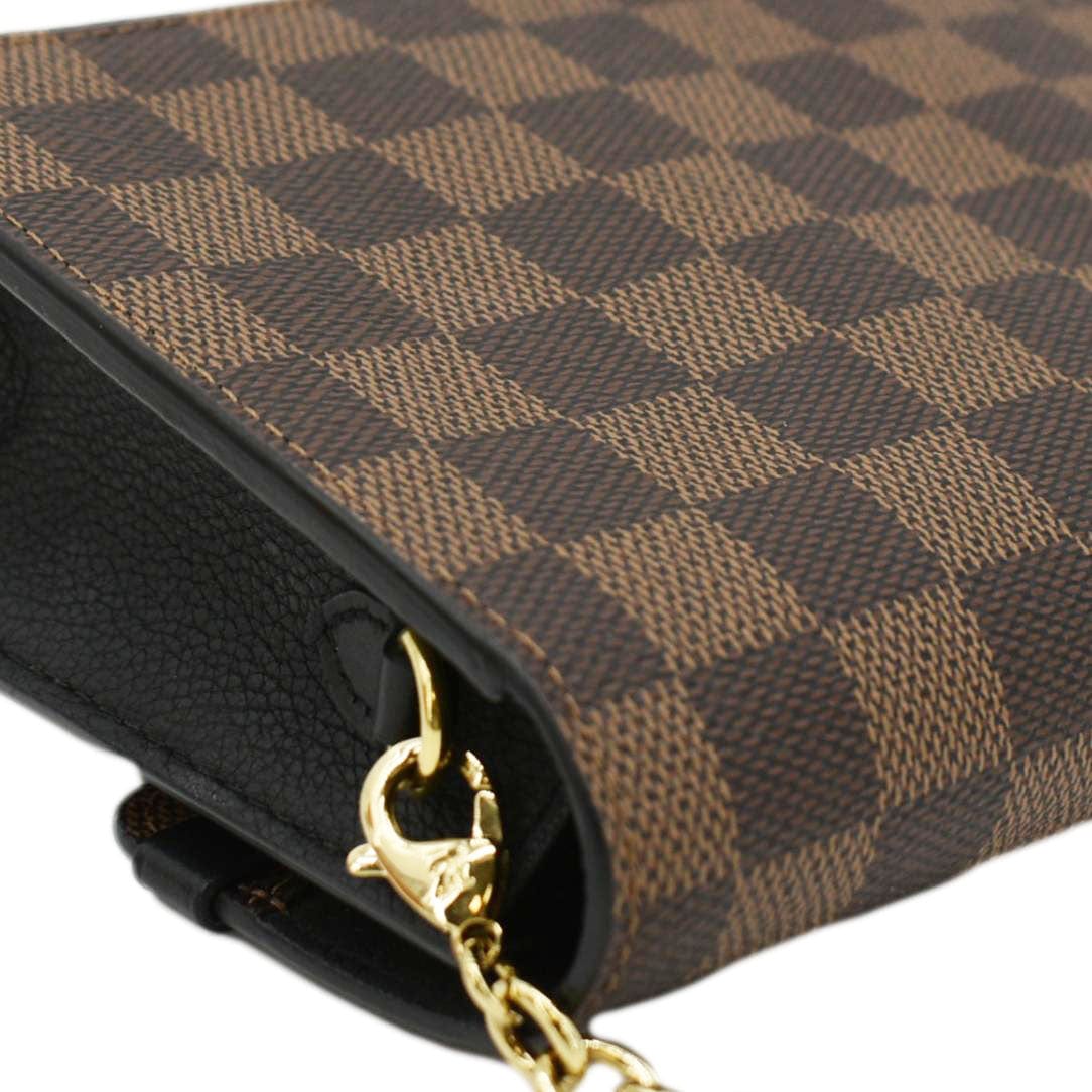 LOUIS VUITTON Vavin PM Damier Ebene Chain Crossbody Bag Black - Image 7