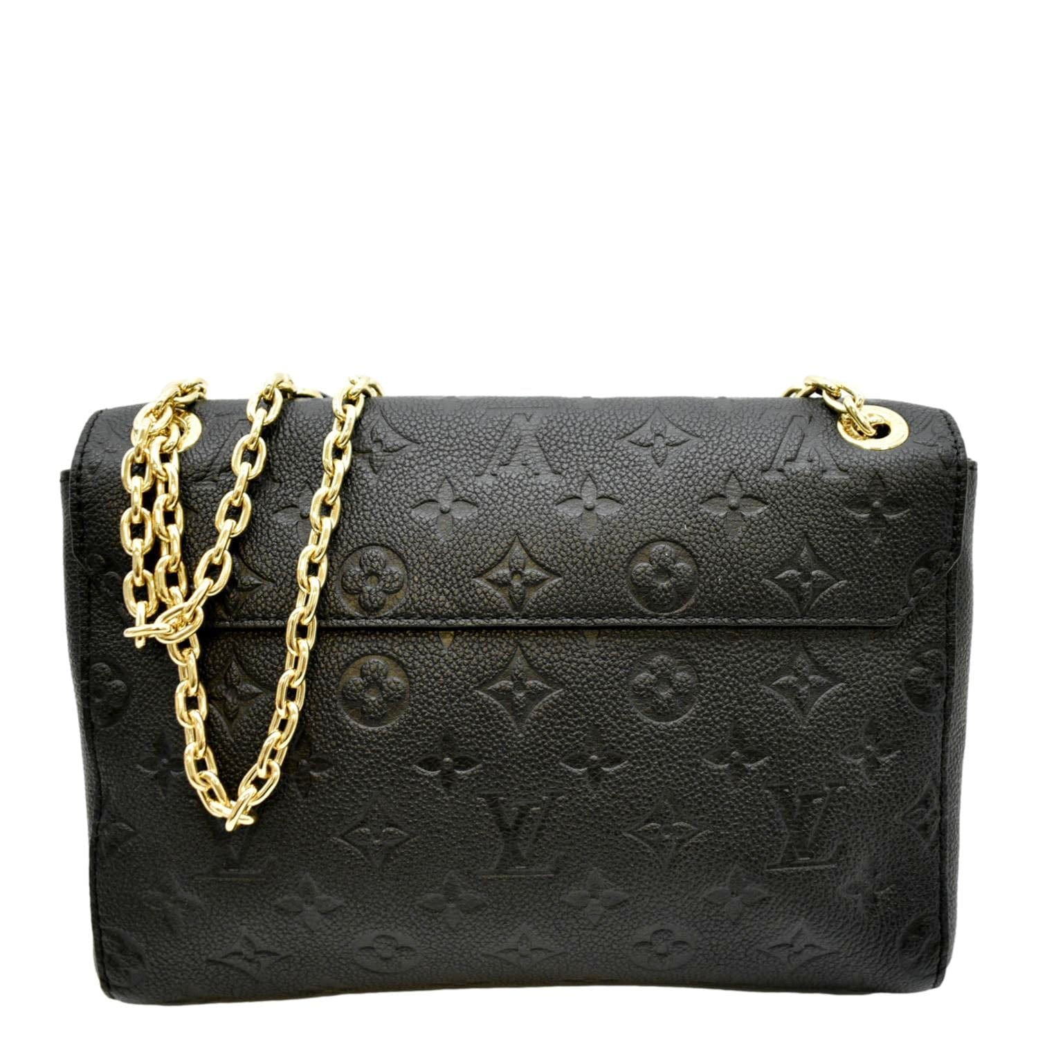 LOUIS VUITTON Vavin PM Monogram Empreinte Leather Shoulder Bag Black - Image 3