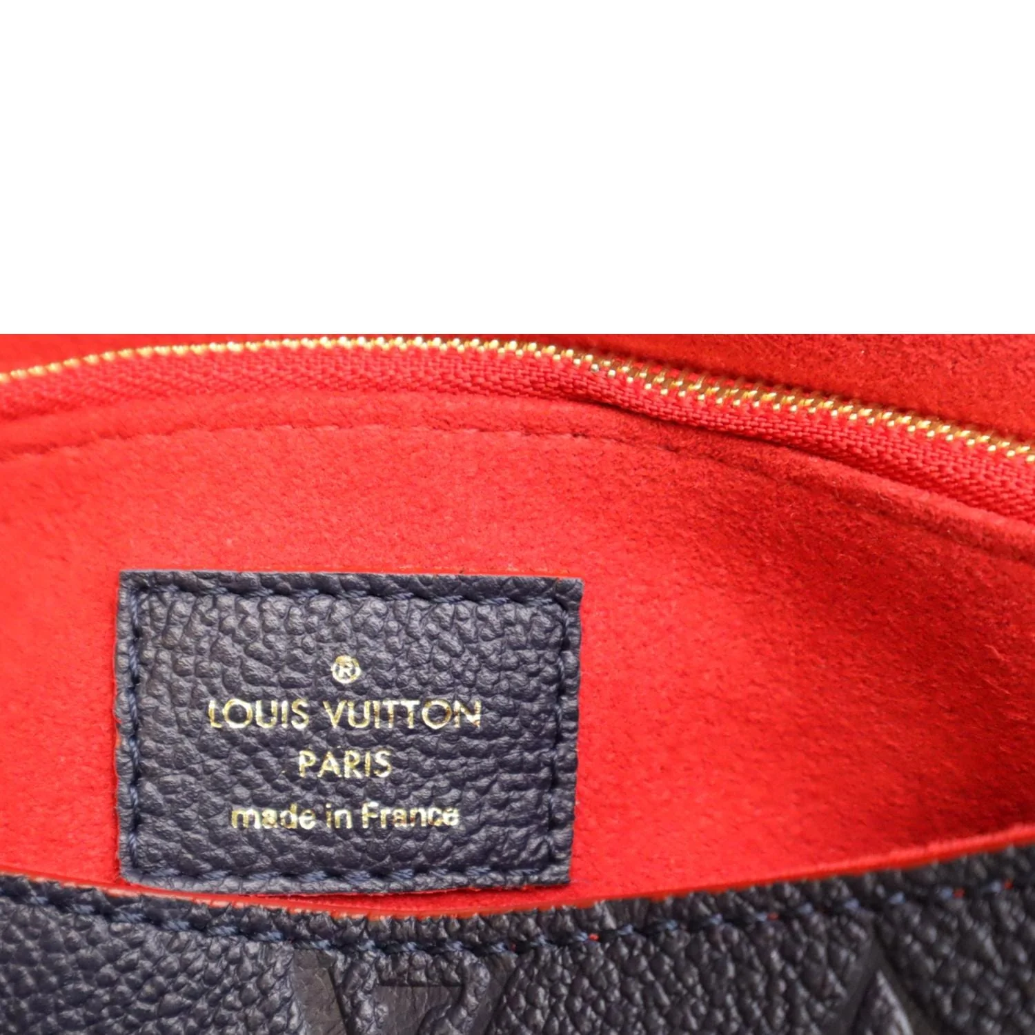LOUIS VUITTON Vavin PM Monogram Empreinte Leather Shoulder Bag Blue - Image 11