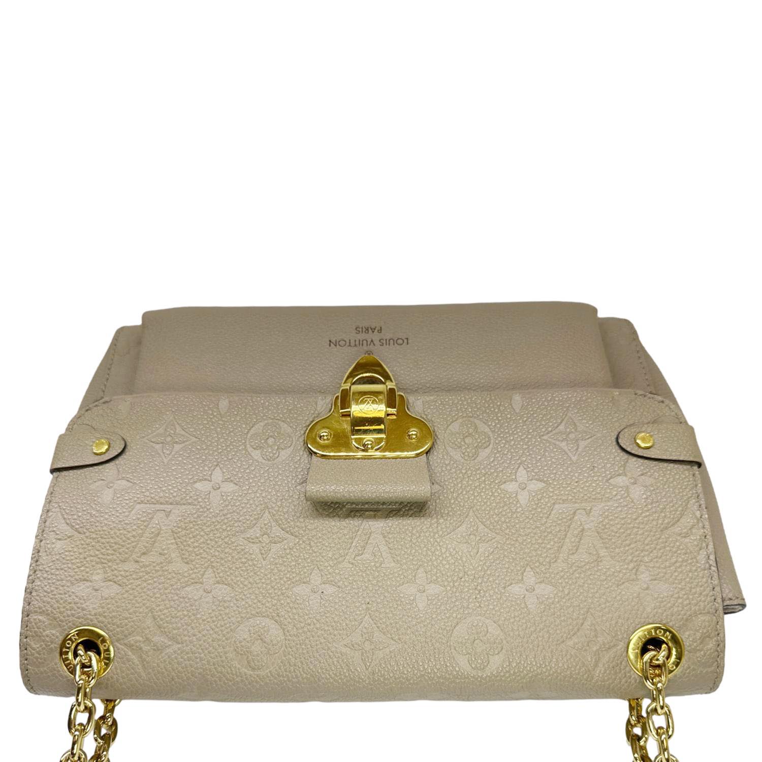 LOUIS VUITTON Vavin PM Monogram Empreinte Leather Shoulder Bag Beige - Image 4